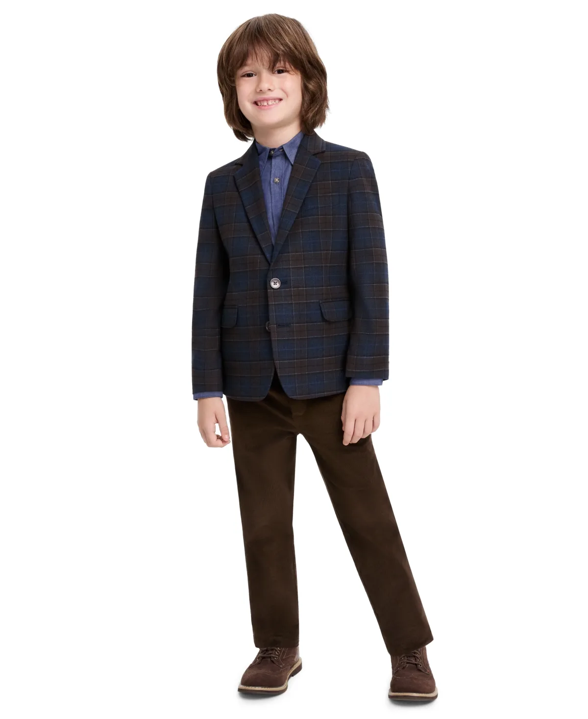 Plaid Jacket, Long-Sleeve Shirt and Pants, 3-Piece Set by MICHAEL Michael Kors