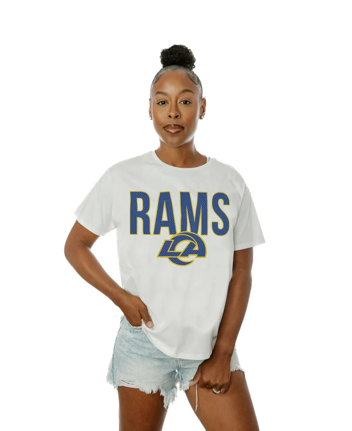 Los Angeles Rams Keep It Up Flowy T-Shirt by Gameday Couture