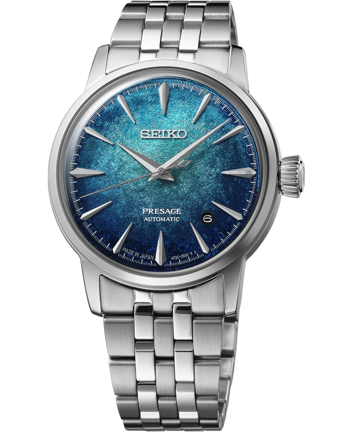 Presage Cocktail Time Silver-Tone Stainless Steel Bracelet Watch 38.5mm by Seiko