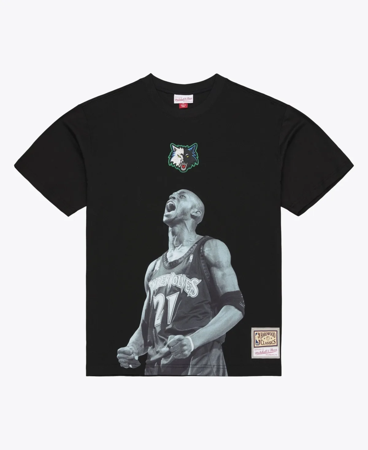Kevin Garnett Minnesota Timberwolves Hardwood Classics Player T-Shirt by Mitchell & Ness