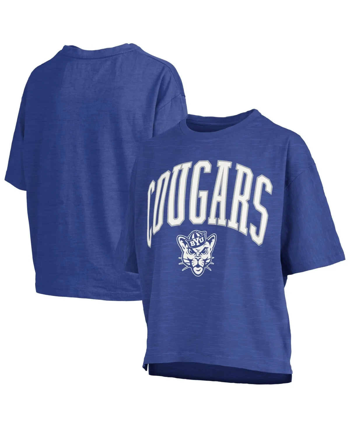 Byu Cougars Oversized Nelson Arch Over Logo Slub T-Shirt by Pressbox