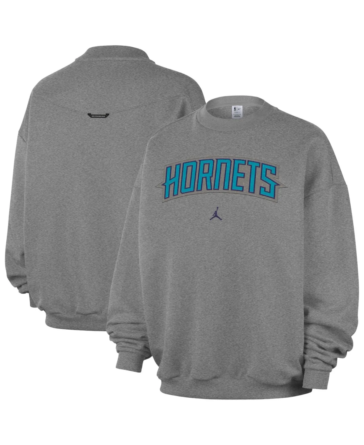 Charlotte Hornets Standard Issue Wordmark Fleece Therma-Fit Sweatshirt by Jordan