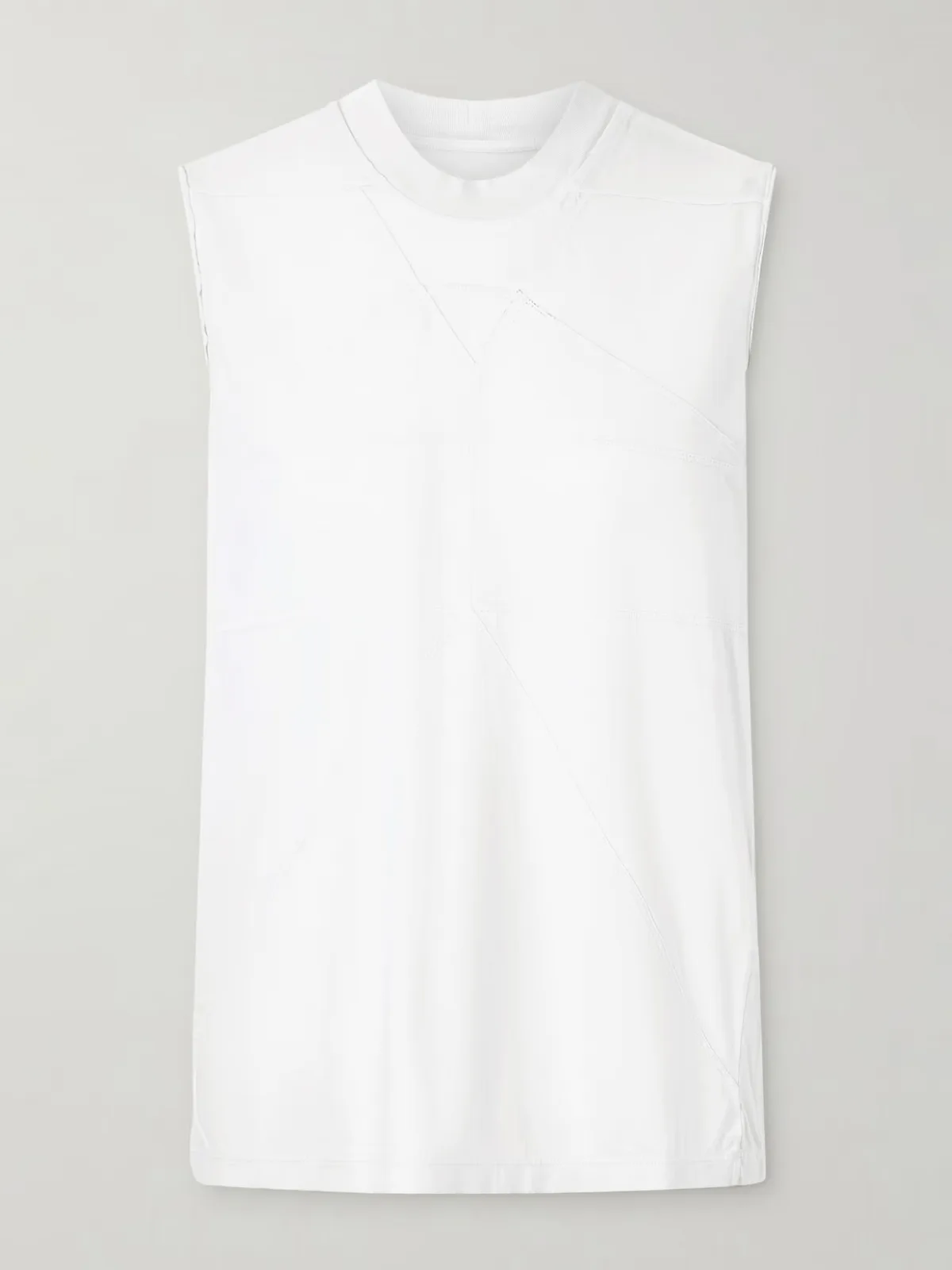 - Paneled Cotton-jersey Tank Top -