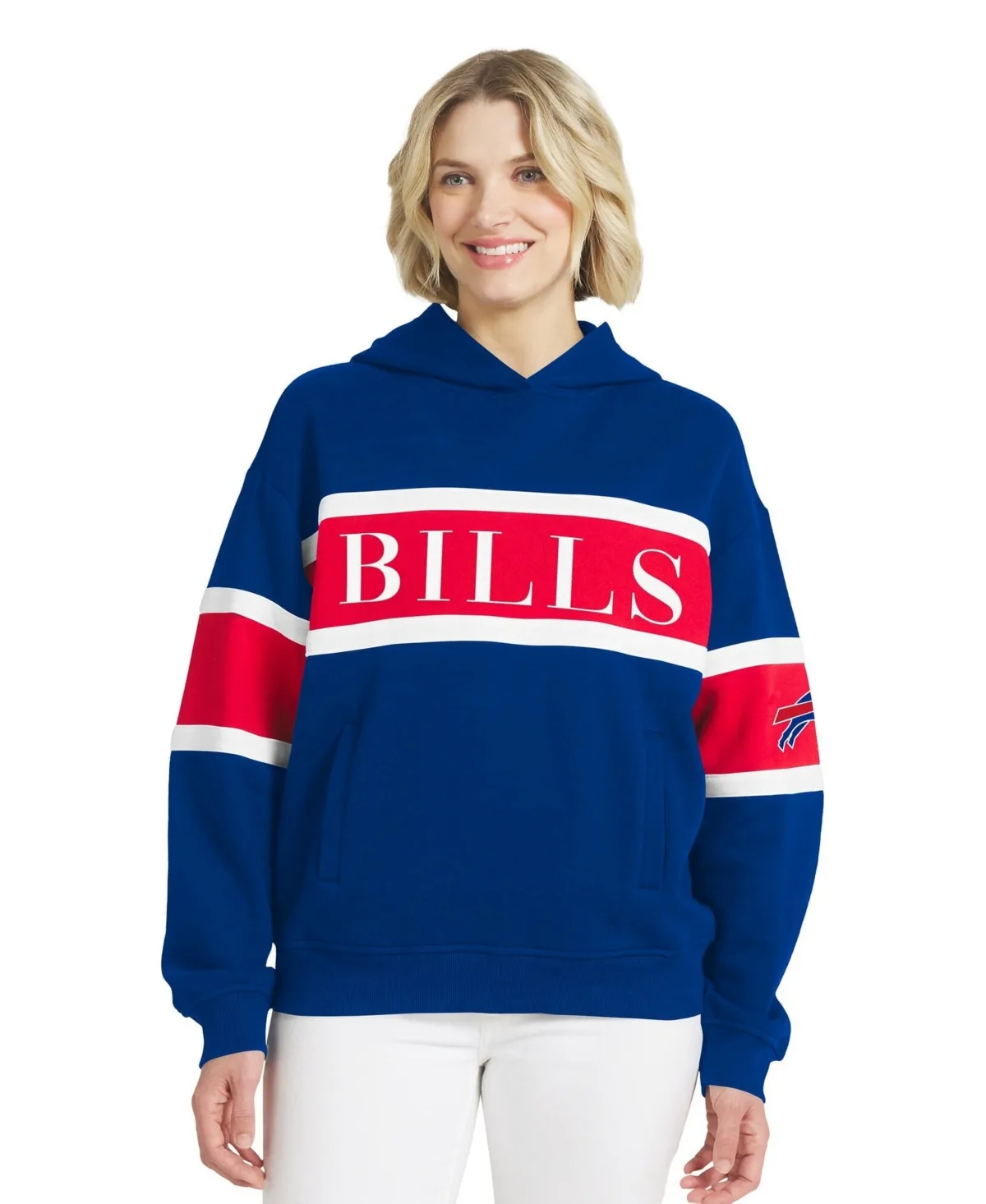 Wear by Erin Andrews Buffalo Bills Stripe Hoodie by Wear by Erin Andrews