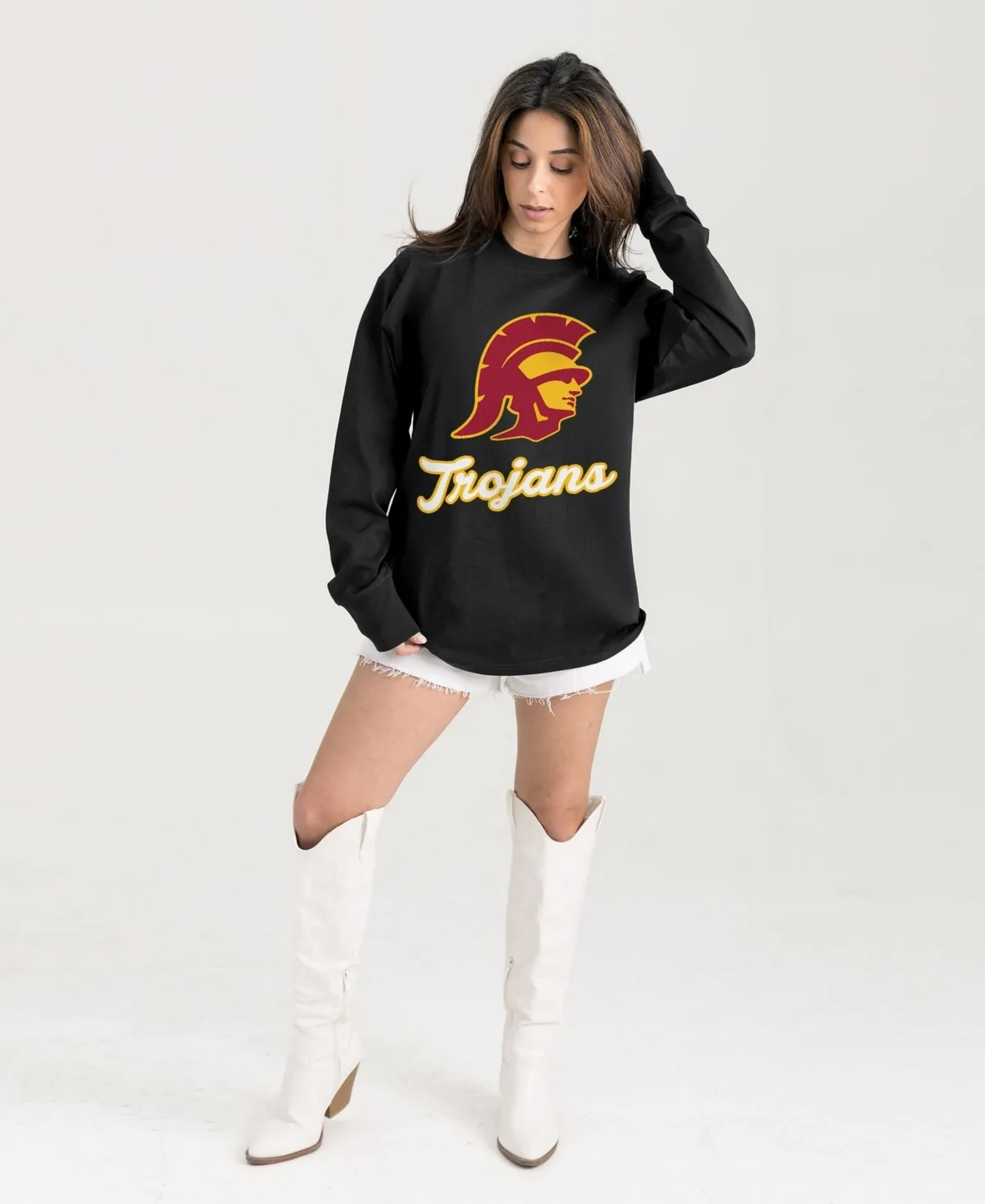 Gameday Couture Usc Trojans Oversized Honor Roll Long-Sleeve T-Shirt