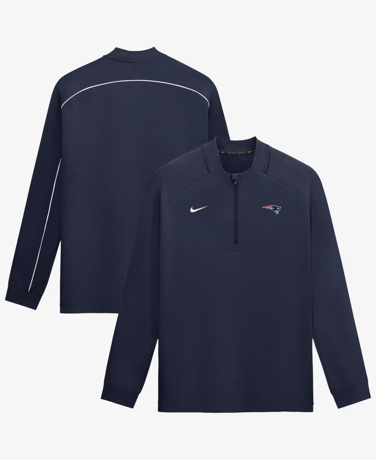 Nike New England Patriots Par Raglan Tri-Blend Therma-Fit Half-Zip Pullover