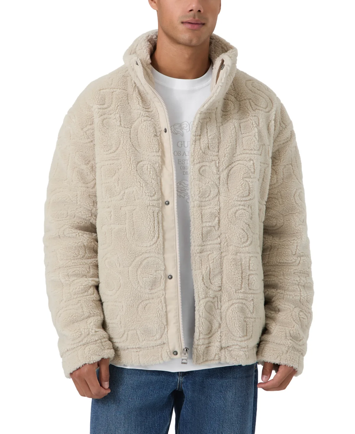 Soldier Sherpa Lined Jacket by GUESS