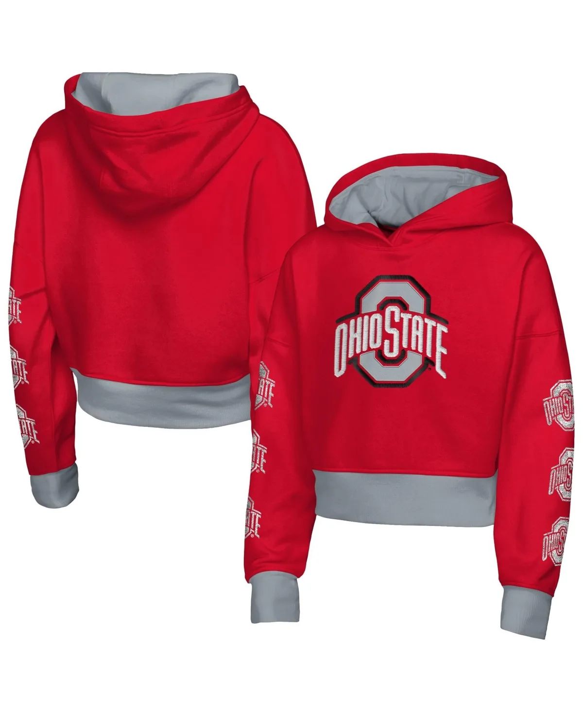 Ohio State Buckeyes Fair Catch Poly Fleece Hoodie by Outerstuff