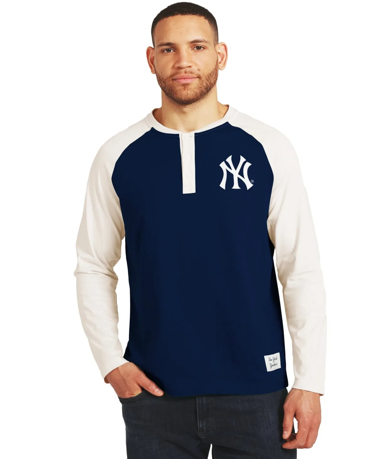 Darius Rucker Collection by Fanatics New York Yankees Henley Long-Sleeve T-Shirt by Fanatics