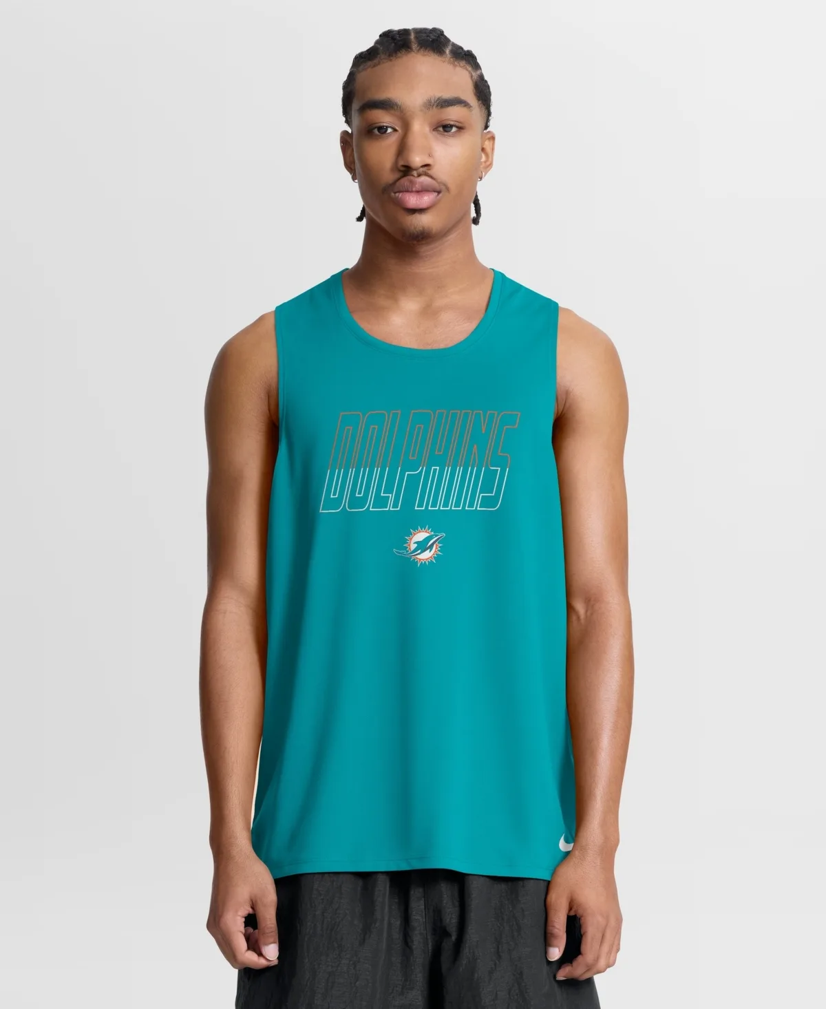 Miami Dolphins Kickoff Miler Dri-Fit Tank Top by Nike