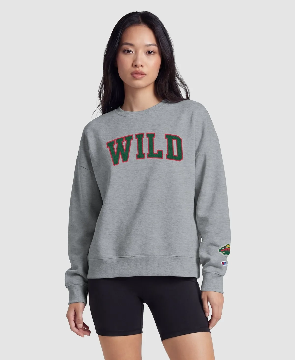 Minnesota Wild Applique Crewneck Sweatshirt by Champion