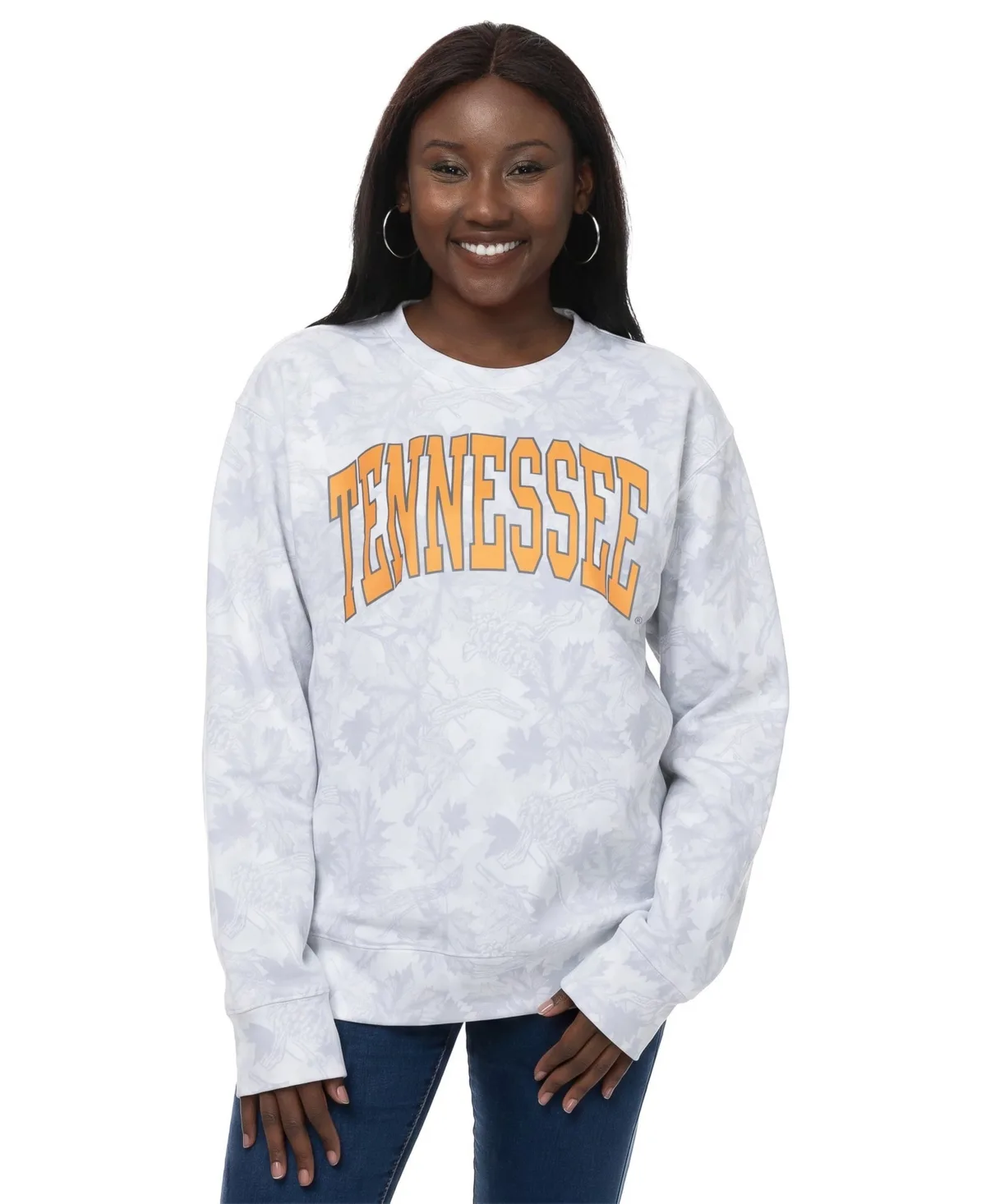 Tennessee Volunteers Camo Arch Logo Fleece Crewneck Sweatshirt by Zoozatz