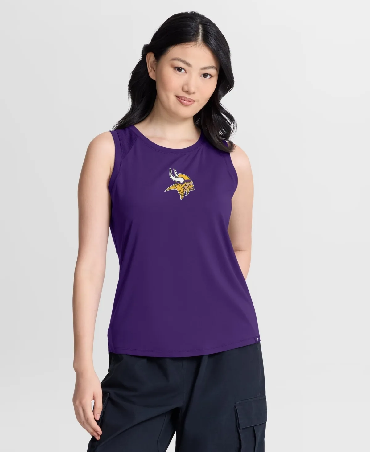 Minnesota Vikings Draped MeshBack Performance Tank Top