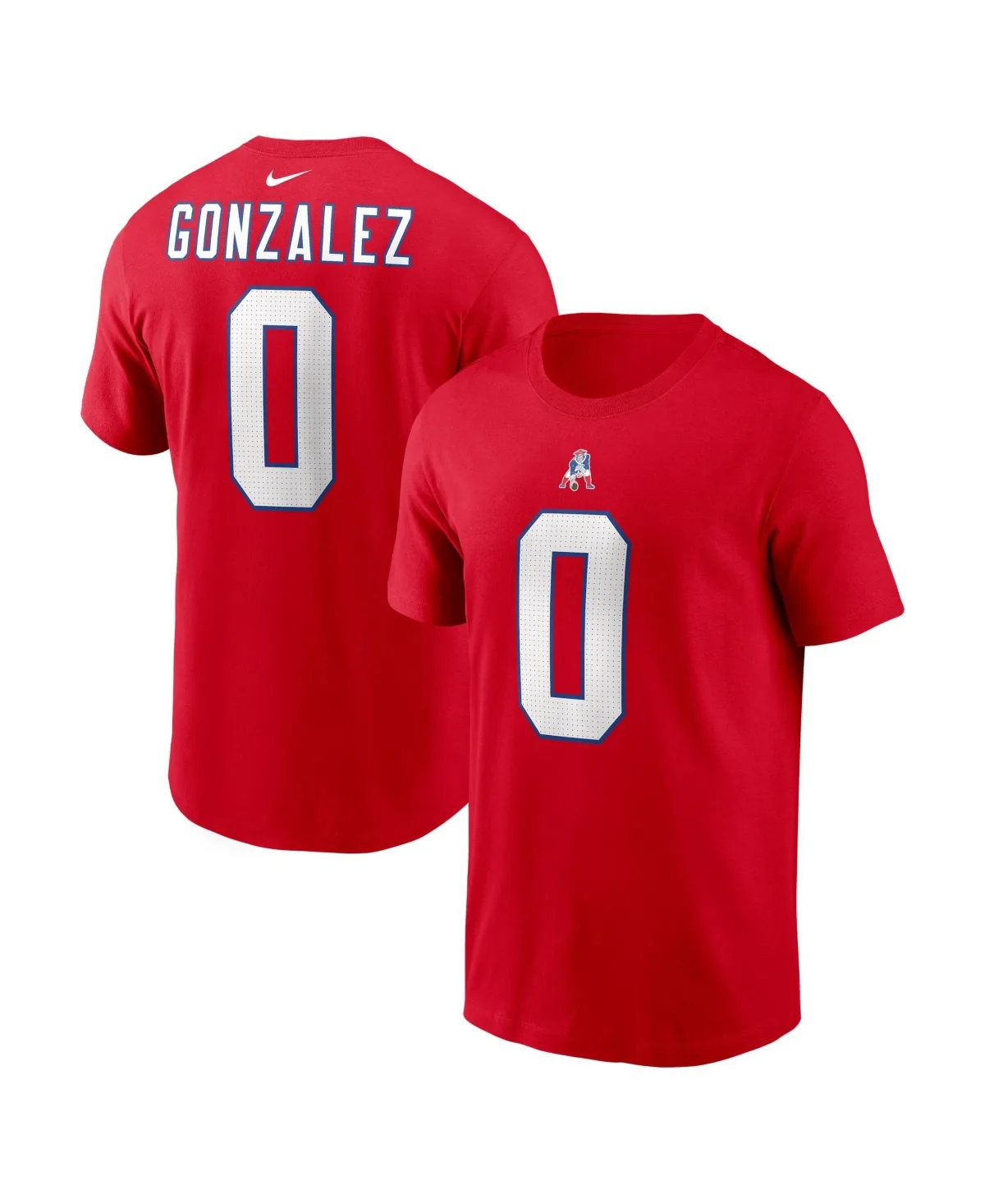 Christian Gonzalez New England Patriots Throwback Alternate Name & Number T-Shirt by Nike
