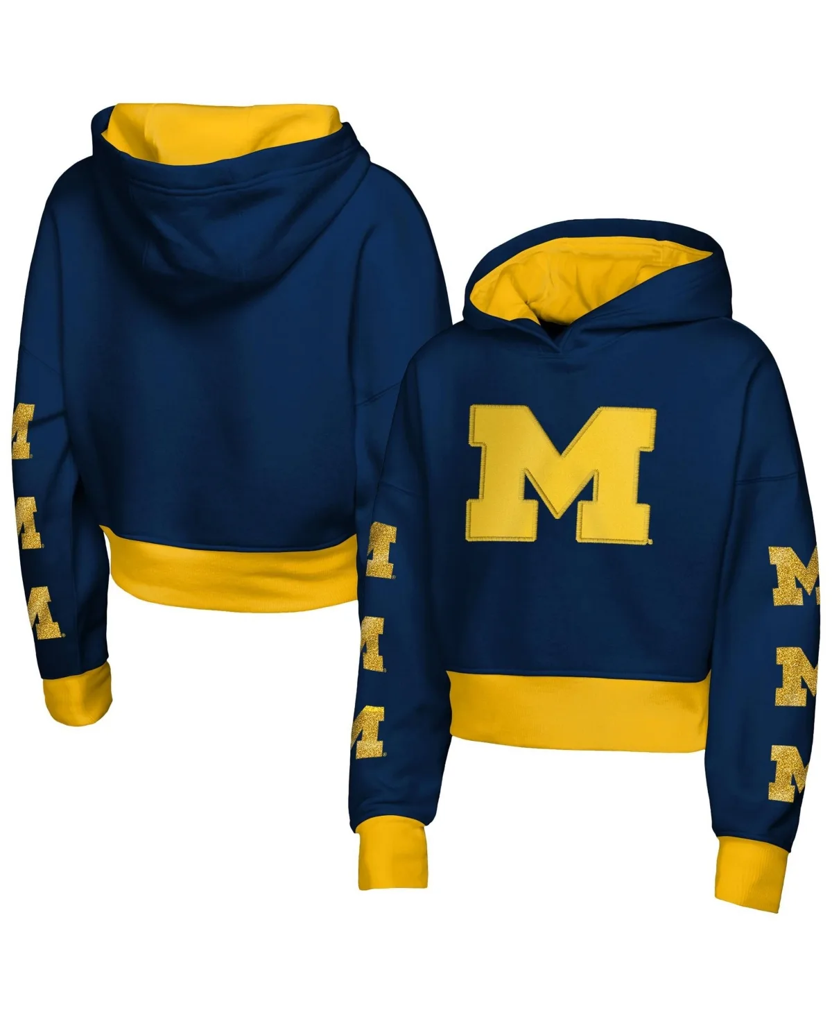 Michigan Wolverines Fair Catch Poly Fleece Hoodie by Outerstuff