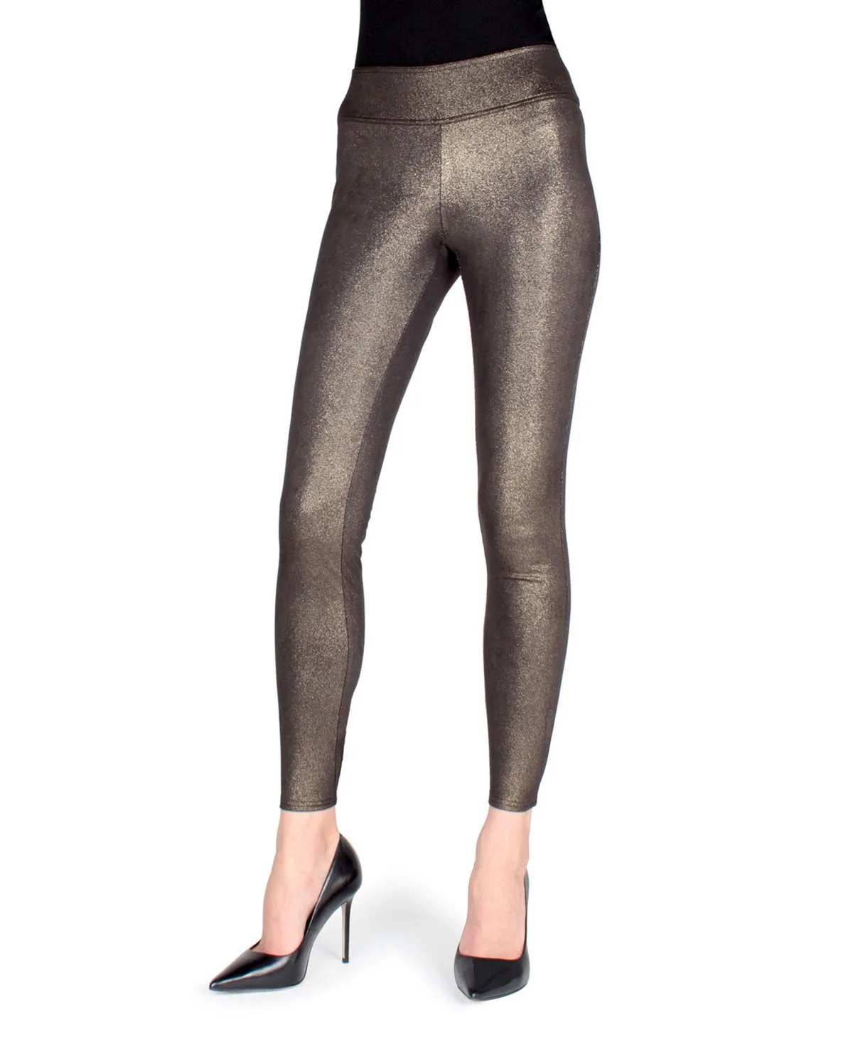 Metallic Sheen Shaping Leggings by Memoi