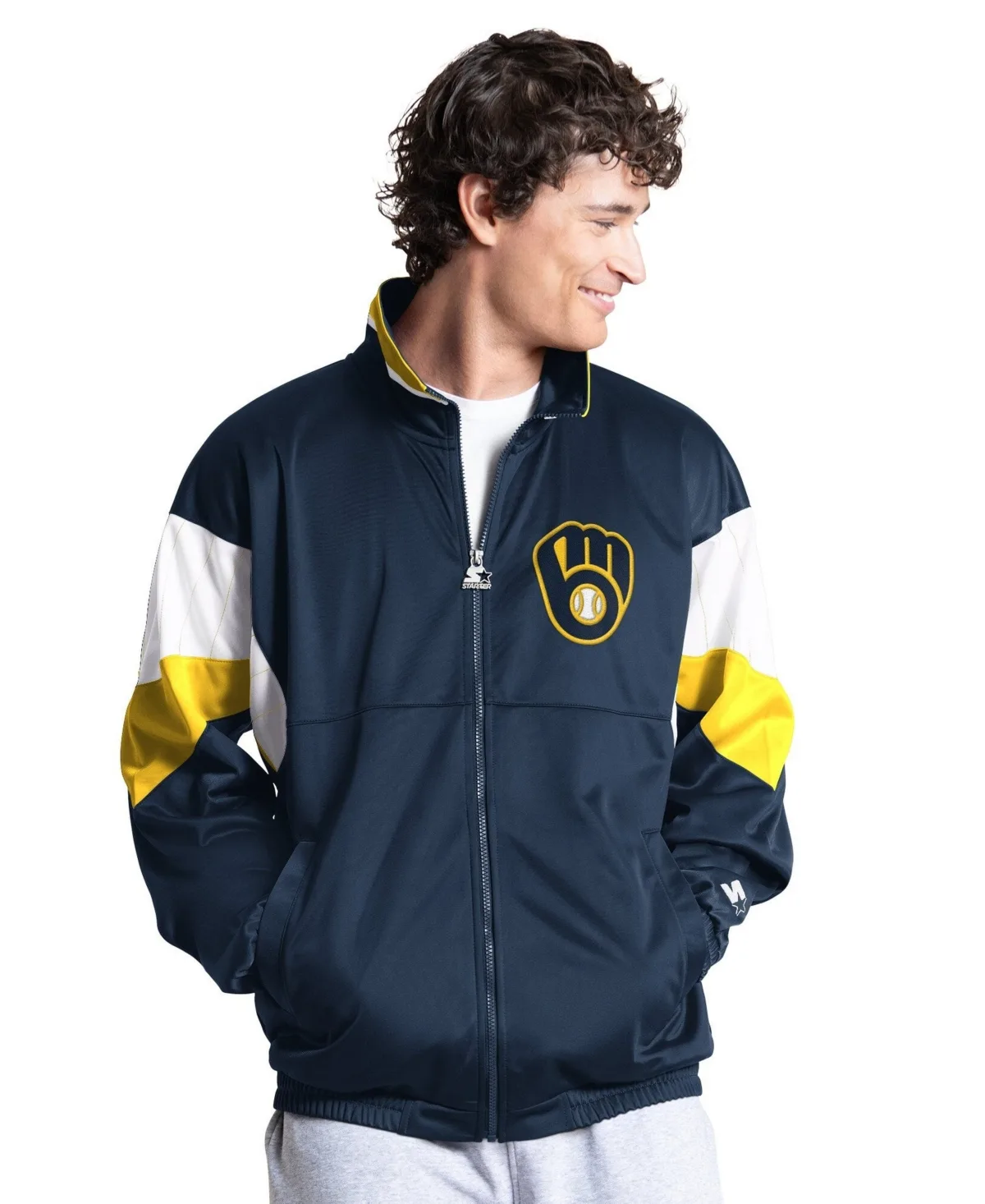Milwaukee Brewers Legacy Full-Zip Track Jacket by Starter