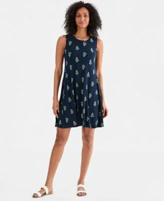 Printed Sleeveless Knit Dress by Style & Co