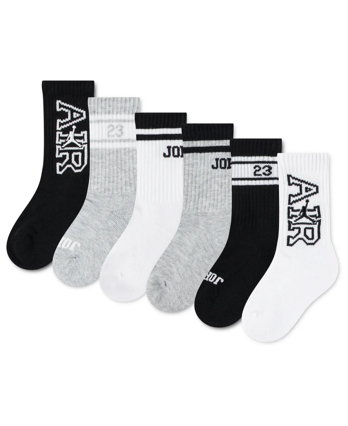 Plan Your Way Crew Socks, 6-Pack by Jordan