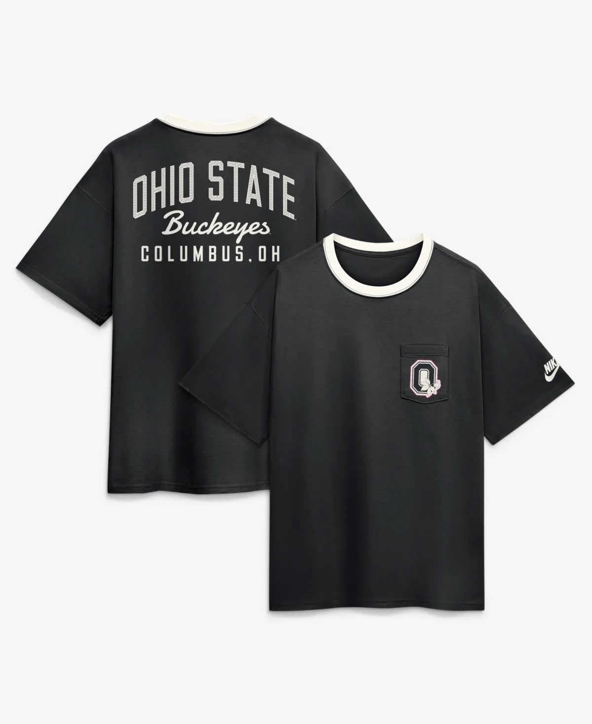 Ohio State Buckeyes Contrast Trim Legacy Max90 Pocket T-Shirt by Nike