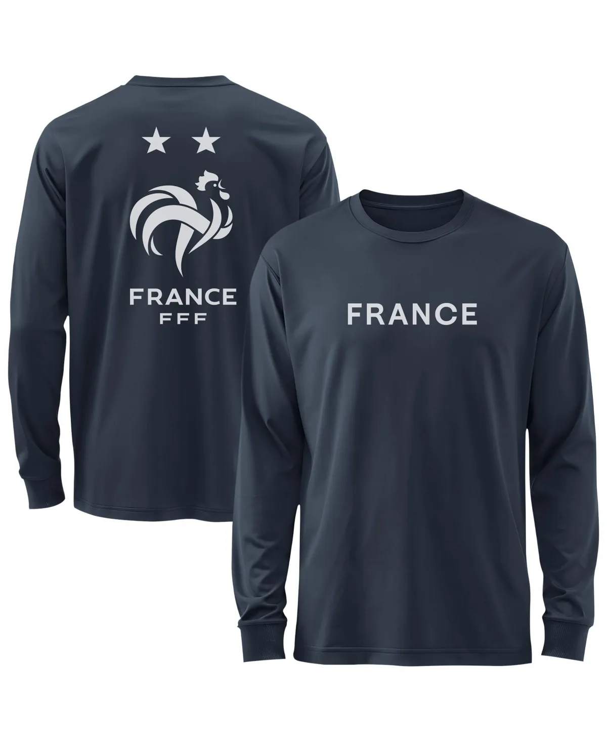 France National Team Mono Badge Wordmark Long-Sleeve T-Shirt