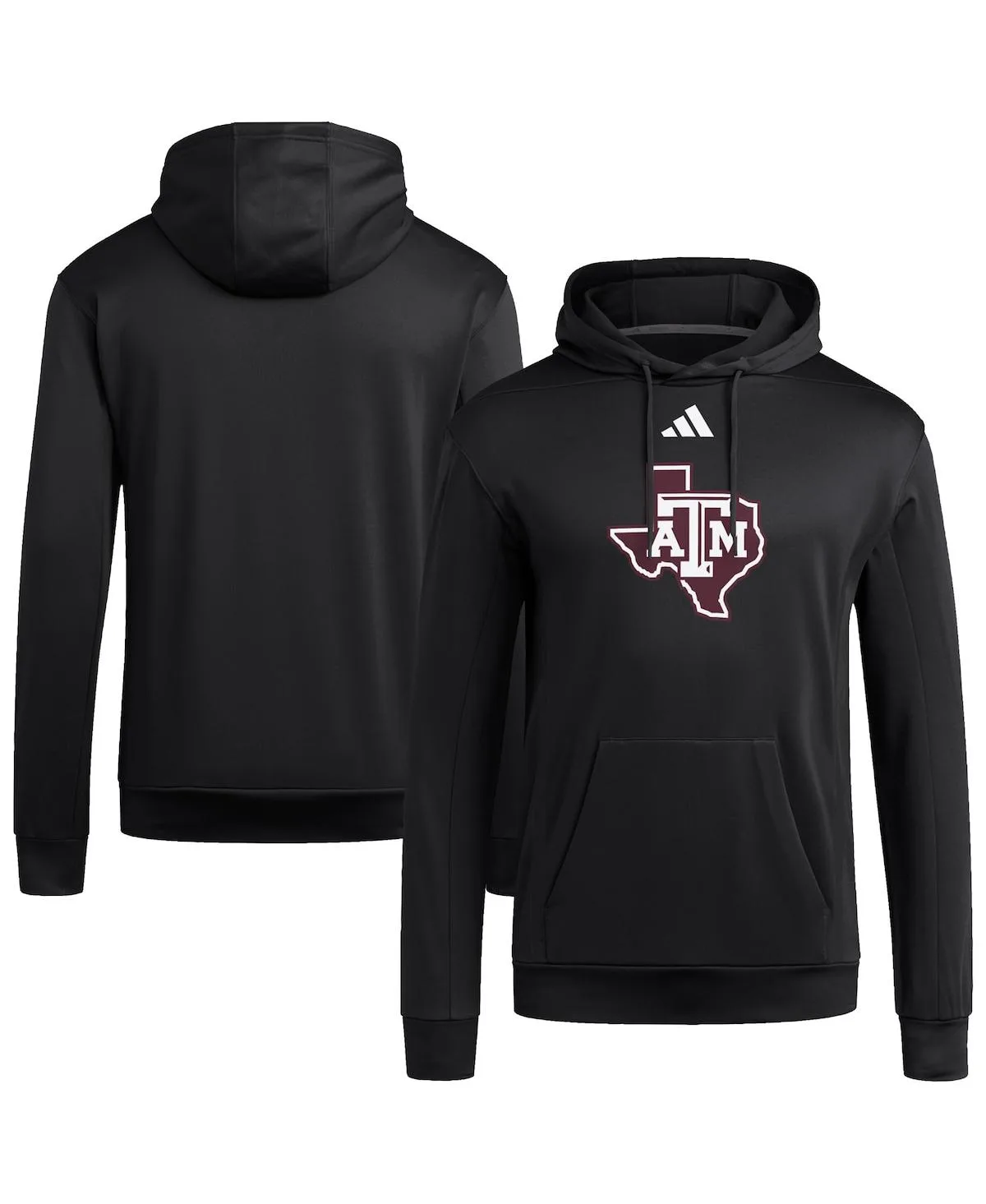Texas A&M Aggies Locker Logo Fleece Pullover Hoodie by adidas