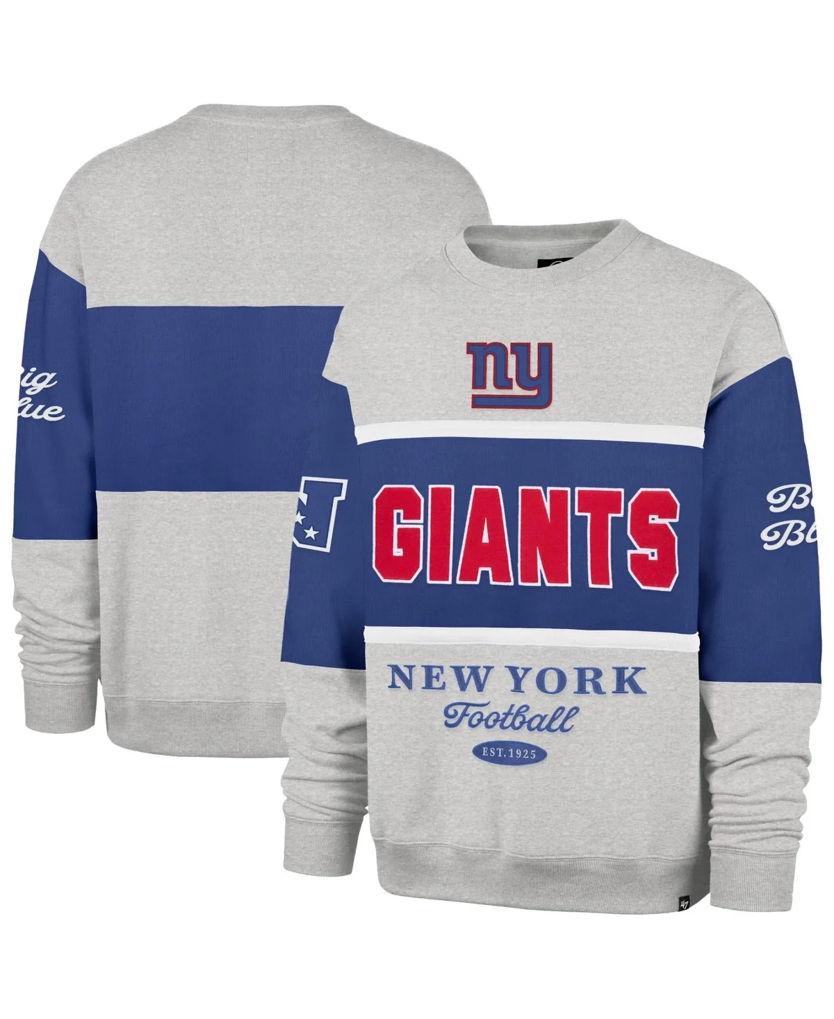 New York Giants Blockfield Maximalist Sweatshirt