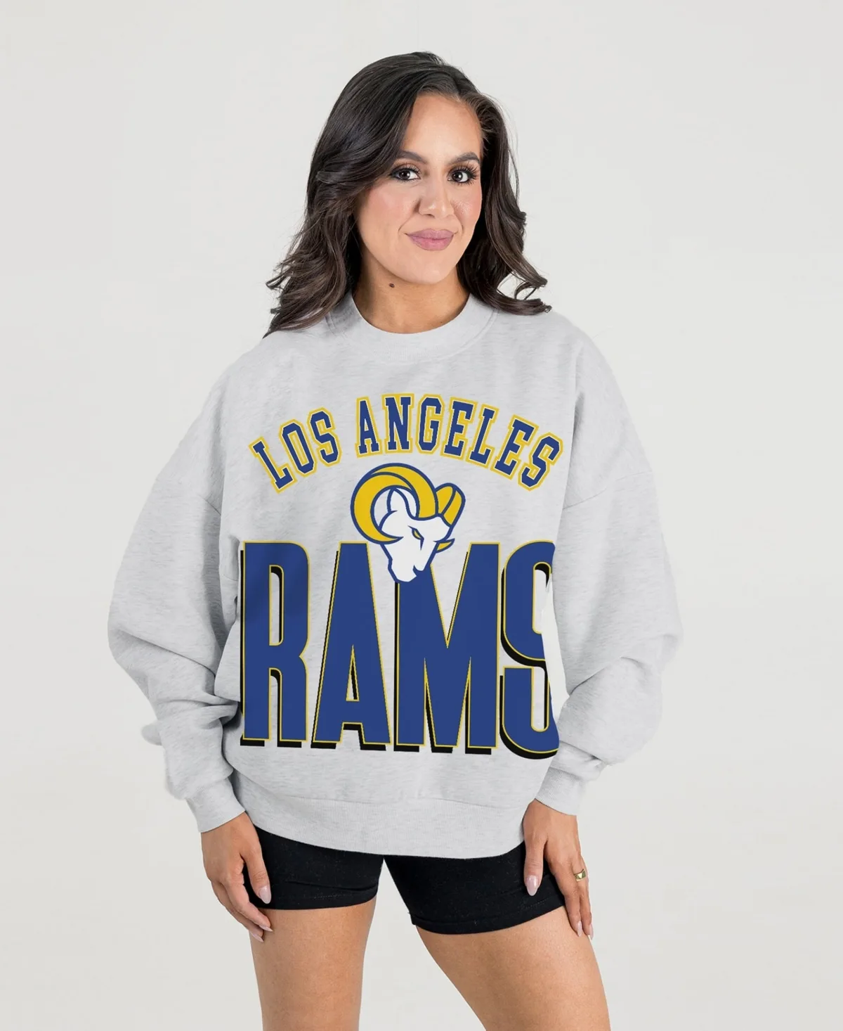 Los Angeles Rams Oversized Fierce Focus Premium Fleece Sweatshirt