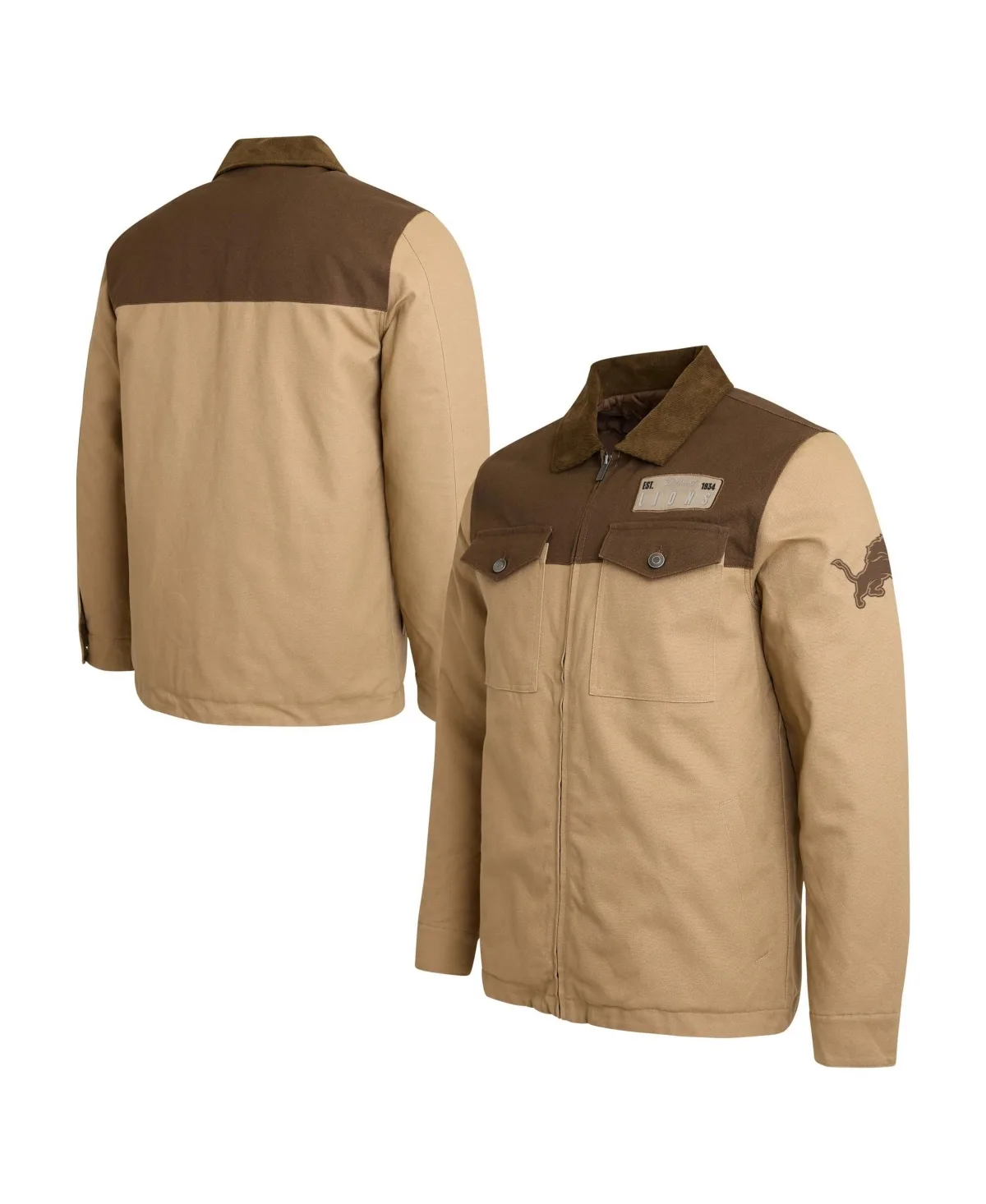 Darius Rucker Collection by Fanatics Detroit Lions Full-Zip Canvas Jacket by Fanatics