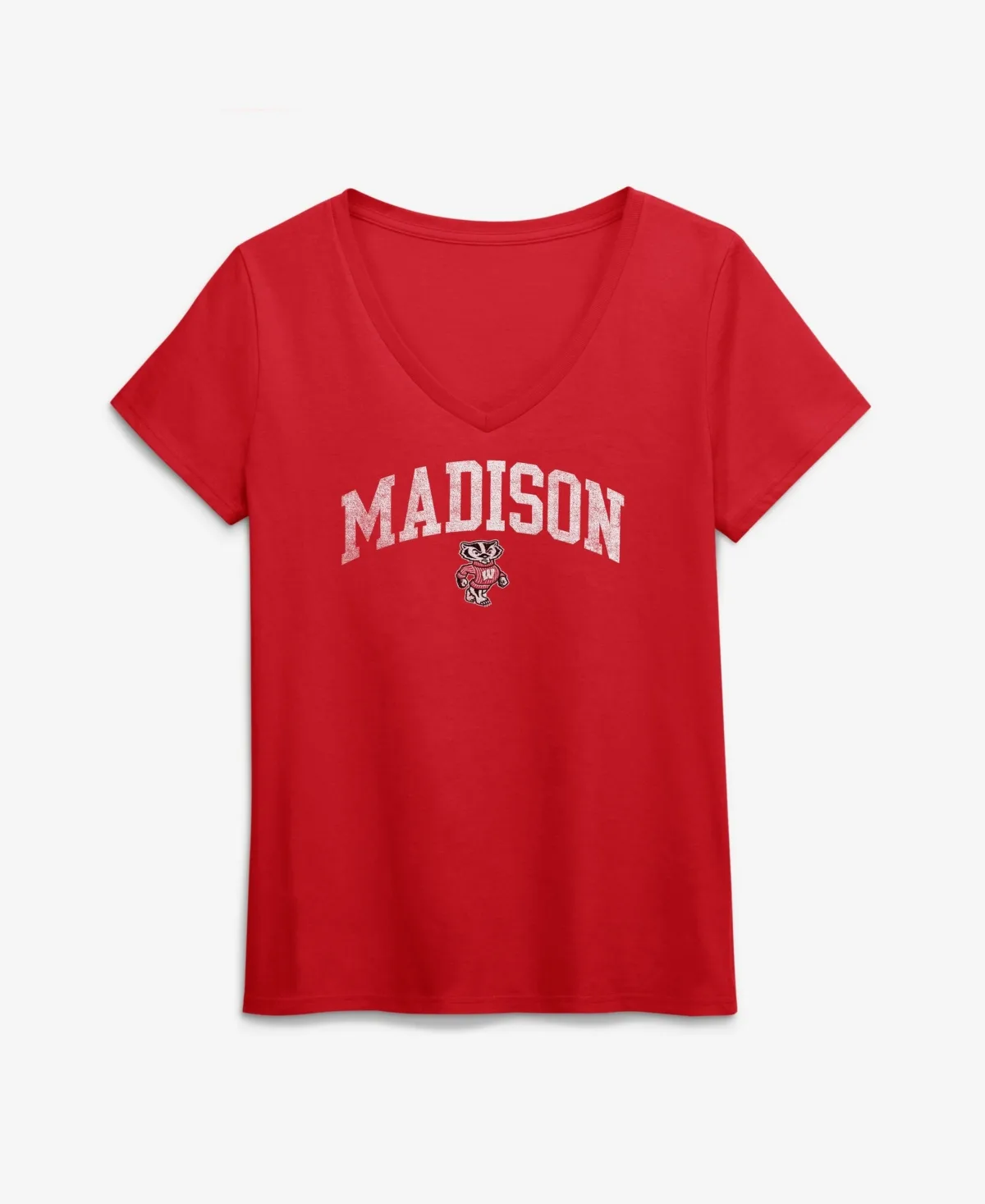 Wisconsin Badgers Team V-Neck T-Shirt by Logo Athletic