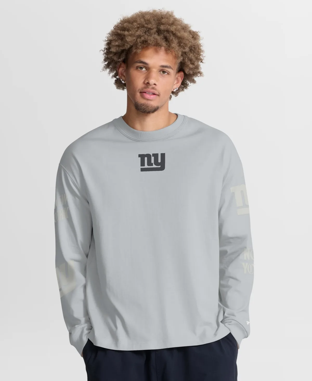 New York Giants Oversized Type Play Long-Sleeve T-Shirt by Fanatics
