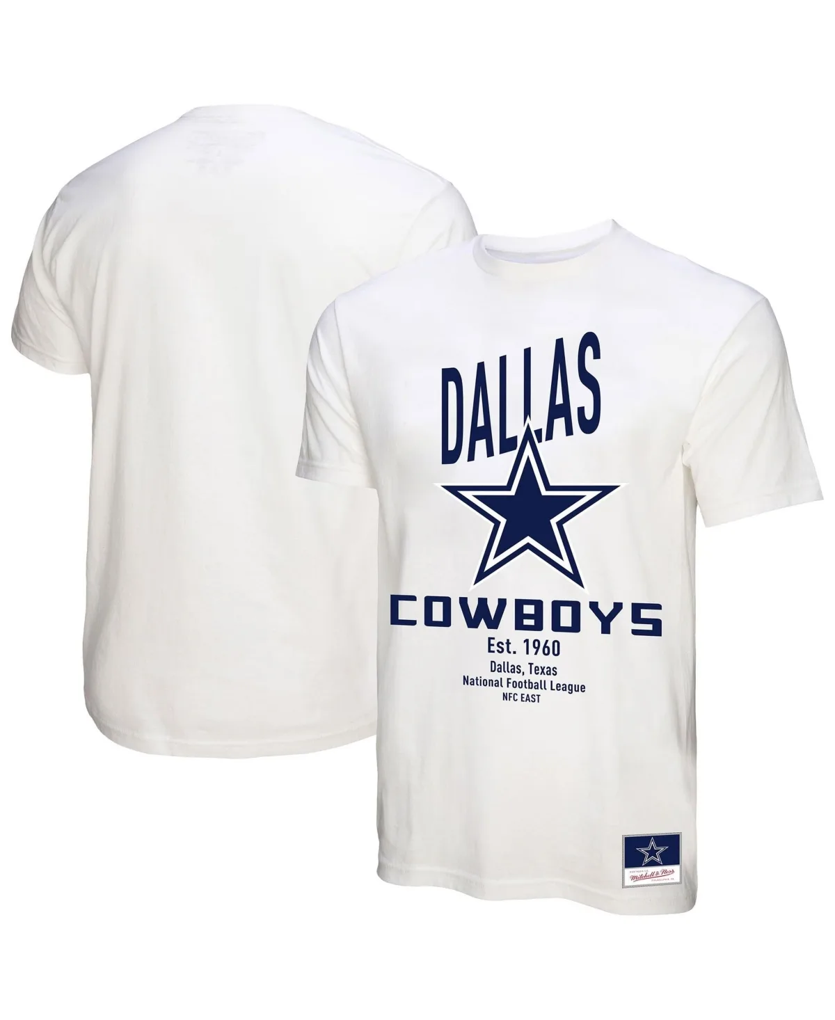 Dallas Cowboys Logo Rise Boyfriend T-Shirt by Mitchell & Ness