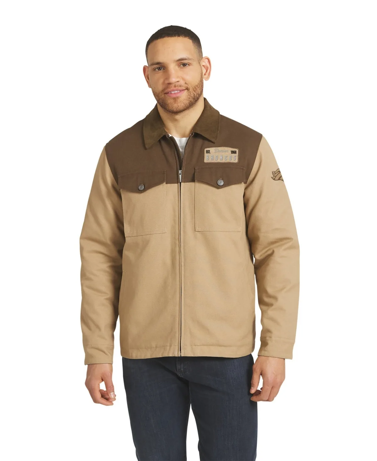 Darius Rucker Collection by Fanatics Denver Broncos Full-Zip Canvas Jacket by Fanatics