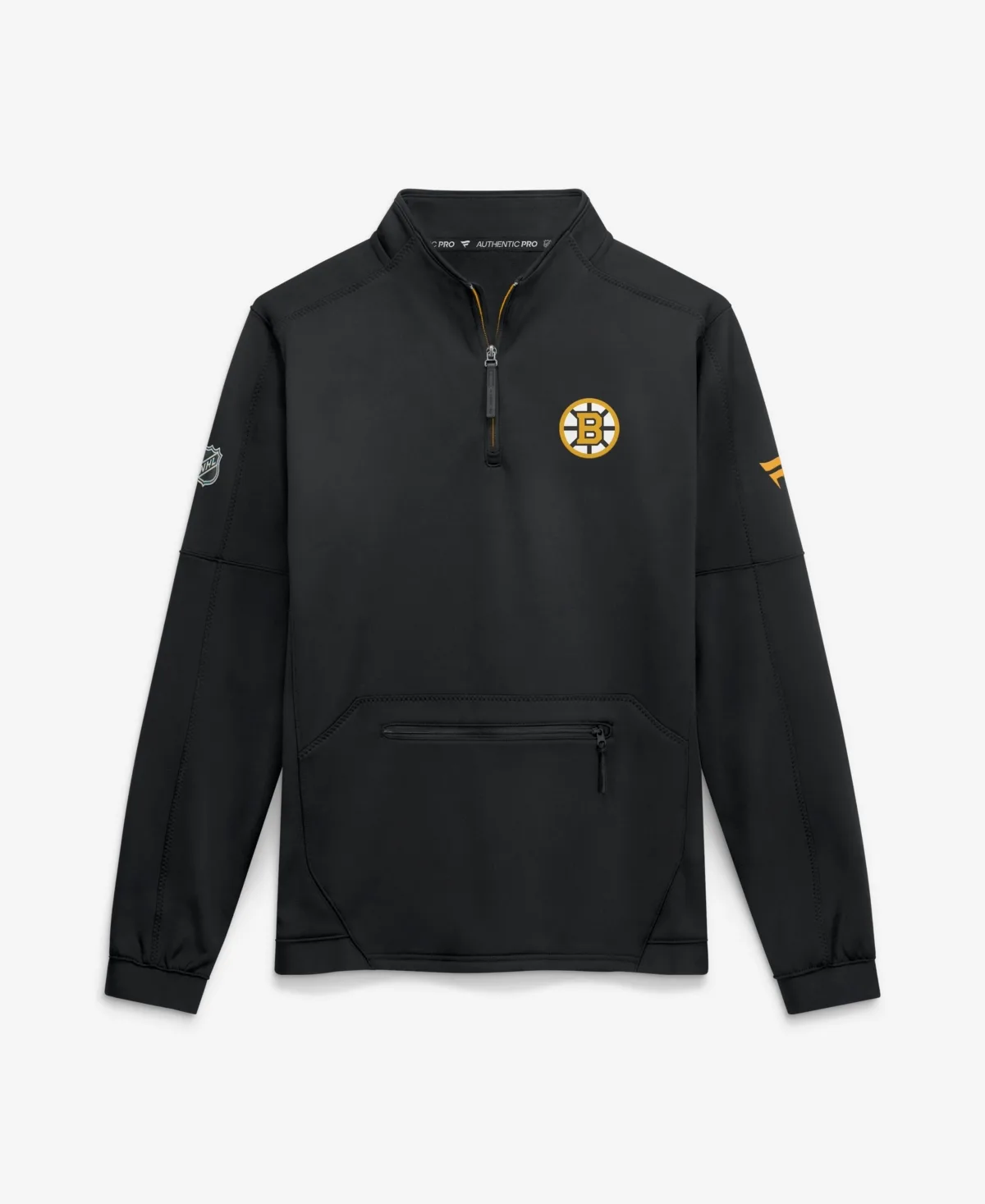 Boston Bruins Authentic Pro Rink Fleece Quarter-Zip Pullover