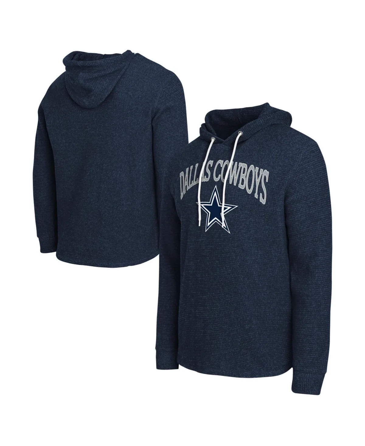 Darius Rucker Collection by Fanatics Dallas Cowboys Waffle-Knit Hooded Tri-Blend Long-Sleeve Sweatshirt by Fanatics