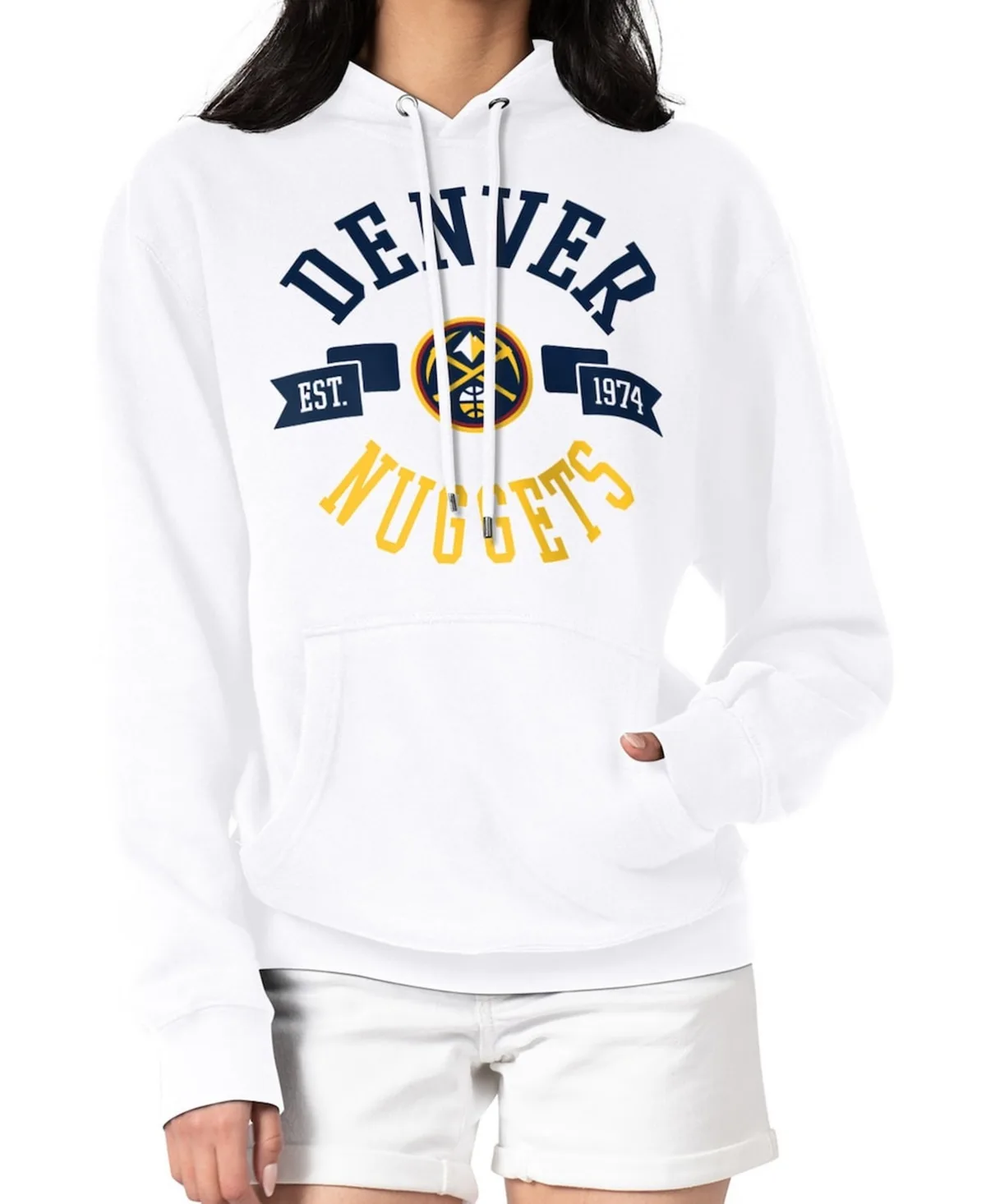G-Iii 4Her by Carl Banks Denver Nuggets City Pullover Hoodie by G-III