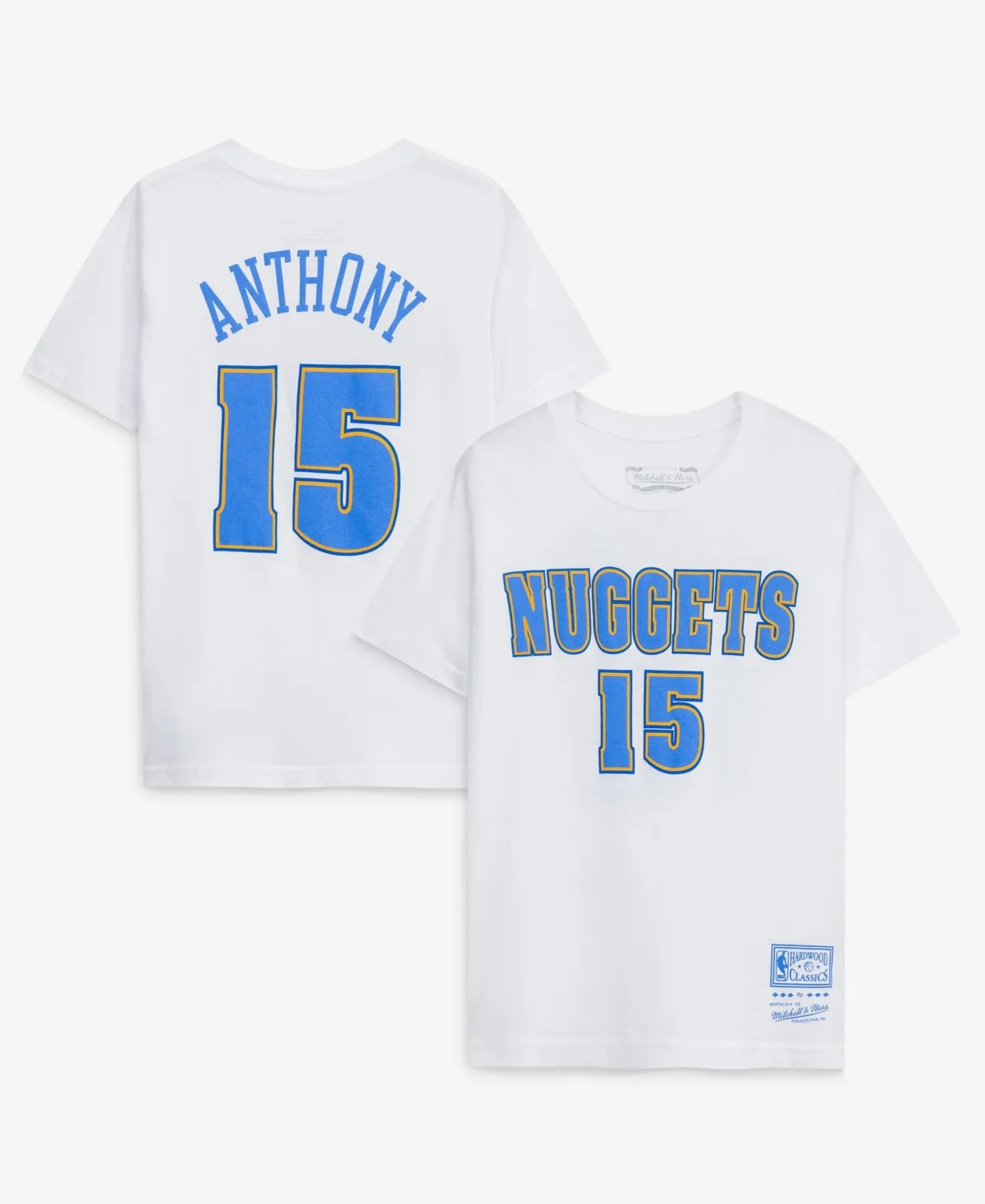 Carmelo Anthony Denver Nuggets Hardwood Classics Name & Number T-Shirt by Mitchell & Ness