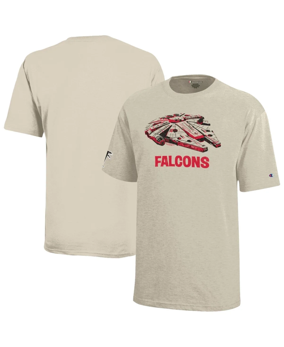 Champion Disney x Oatmeal Atlanta Falcons Millennium Falcon T-Shirt by Champion