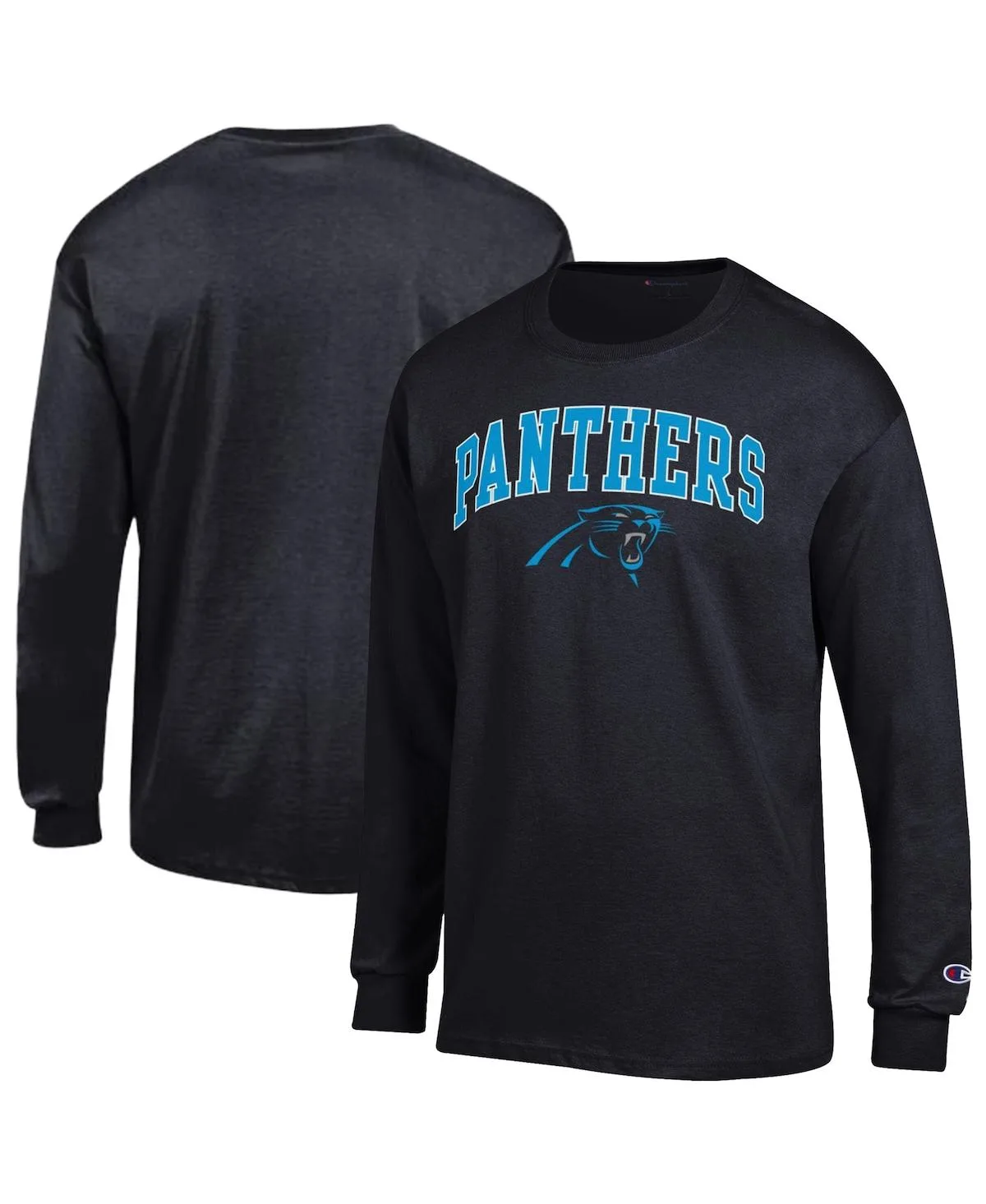 Carolina Panthers Arch Over Logo Long Sleeve T-Shirt