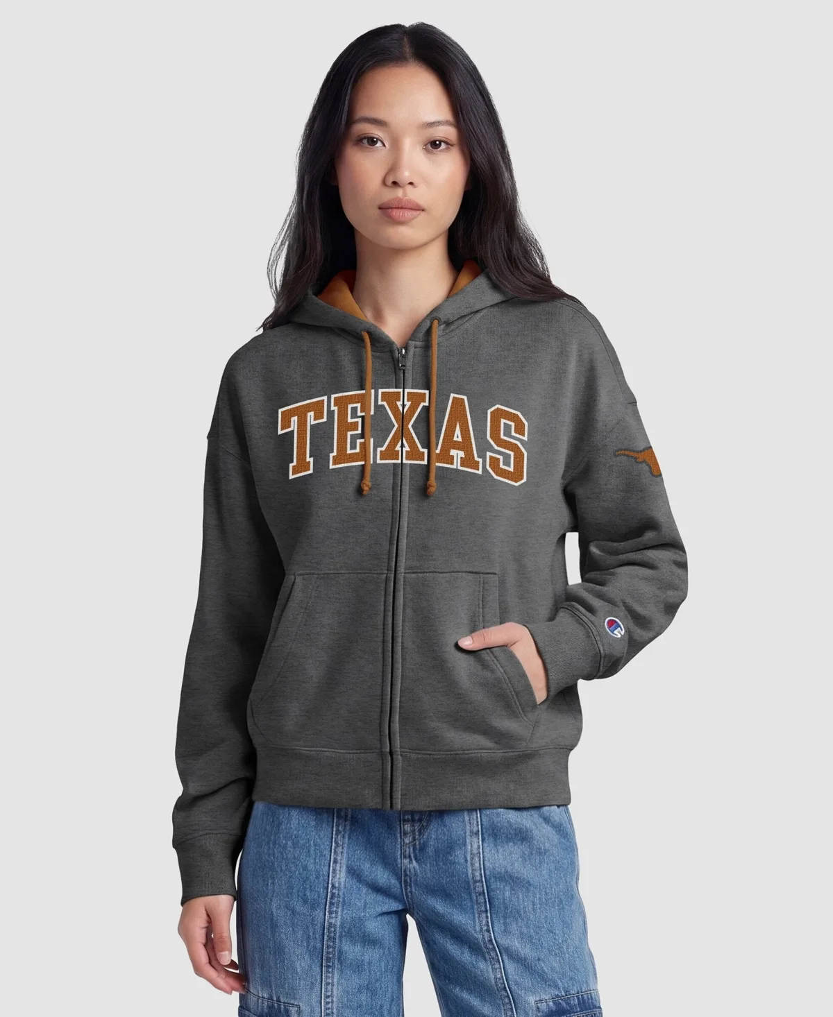 Texas Longhorns Arch Full-Zip Fleece Hoodie