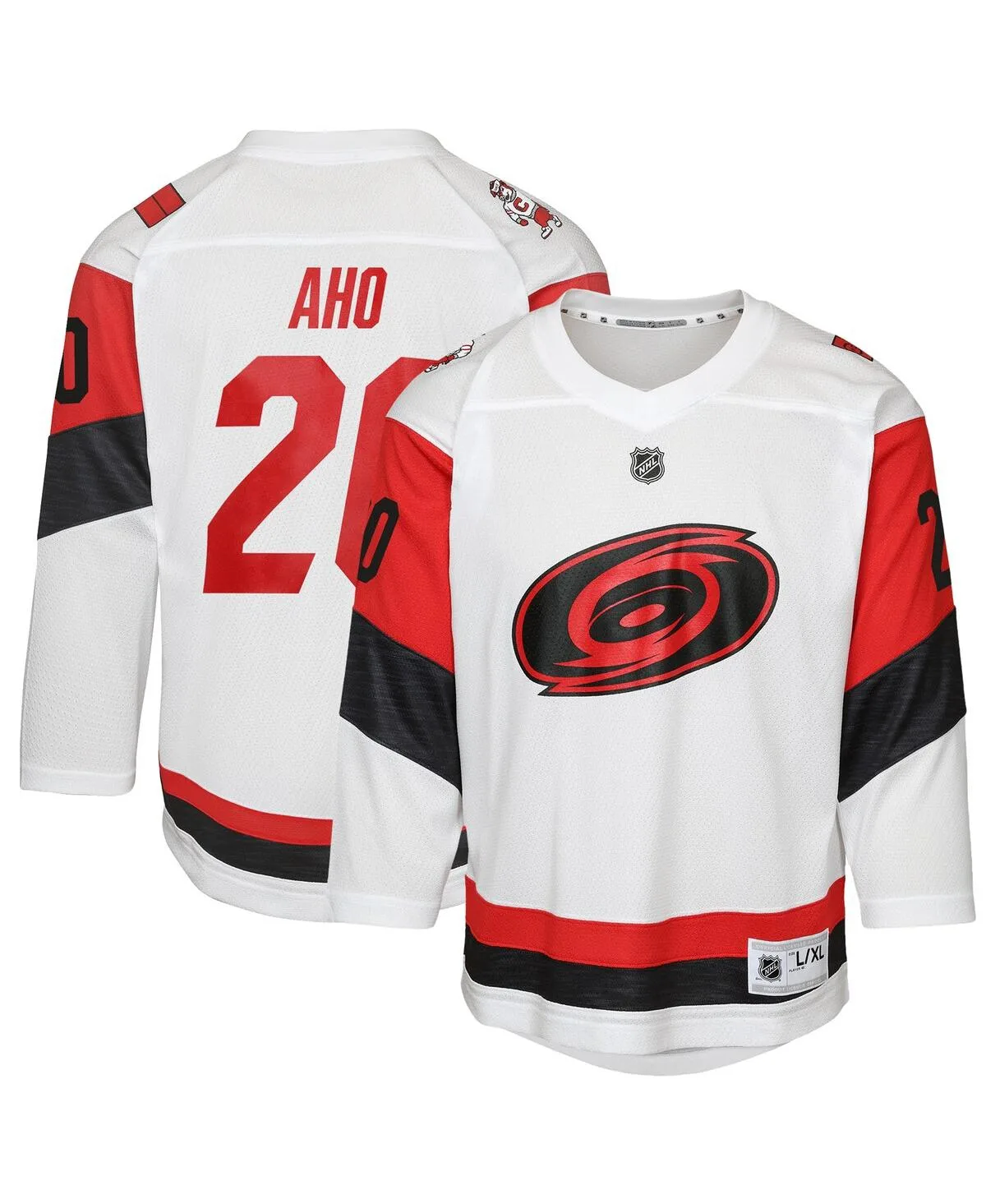 Sebastian Aho Carolina Hurricanes Away Replica Player Jersey by Outerstuff