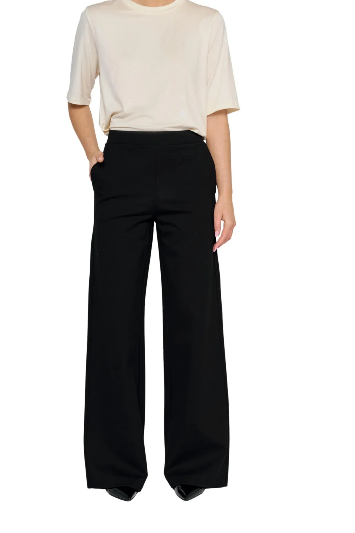 Leia High-Waist Wide-Leg Trousers
