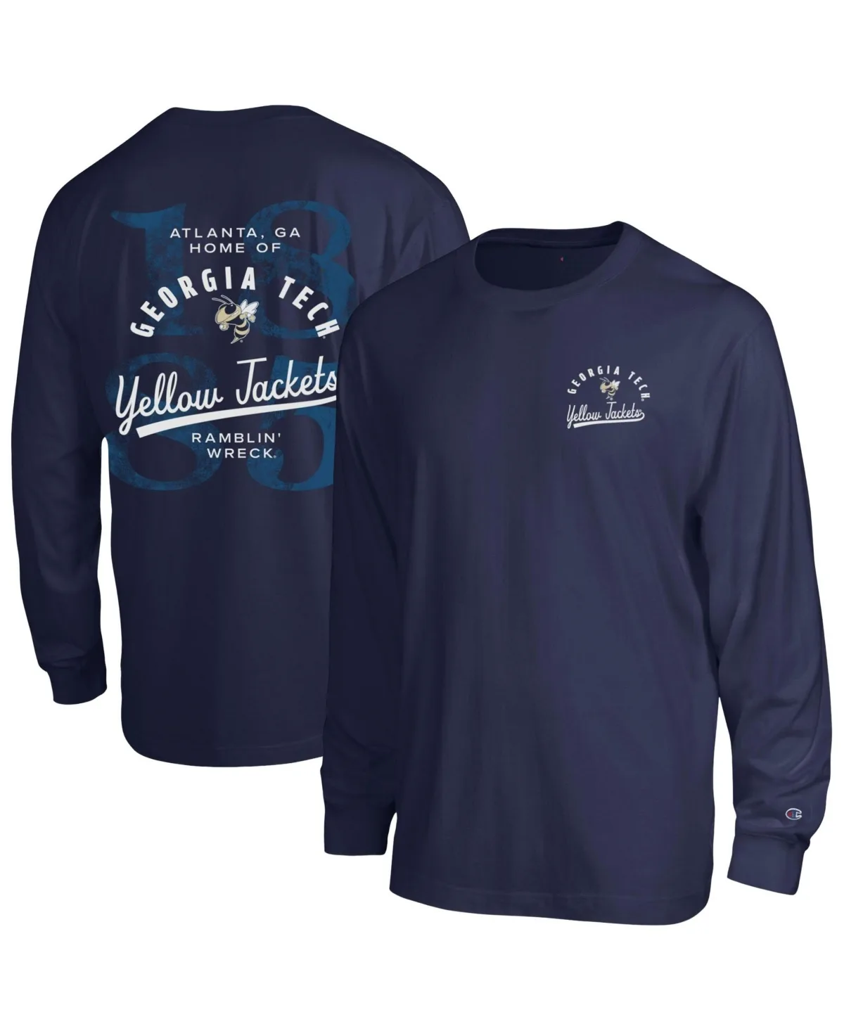 Georgia Tech Yellow Jackets Laminated All-Star Long-Sleeve T-Shirt by Champion