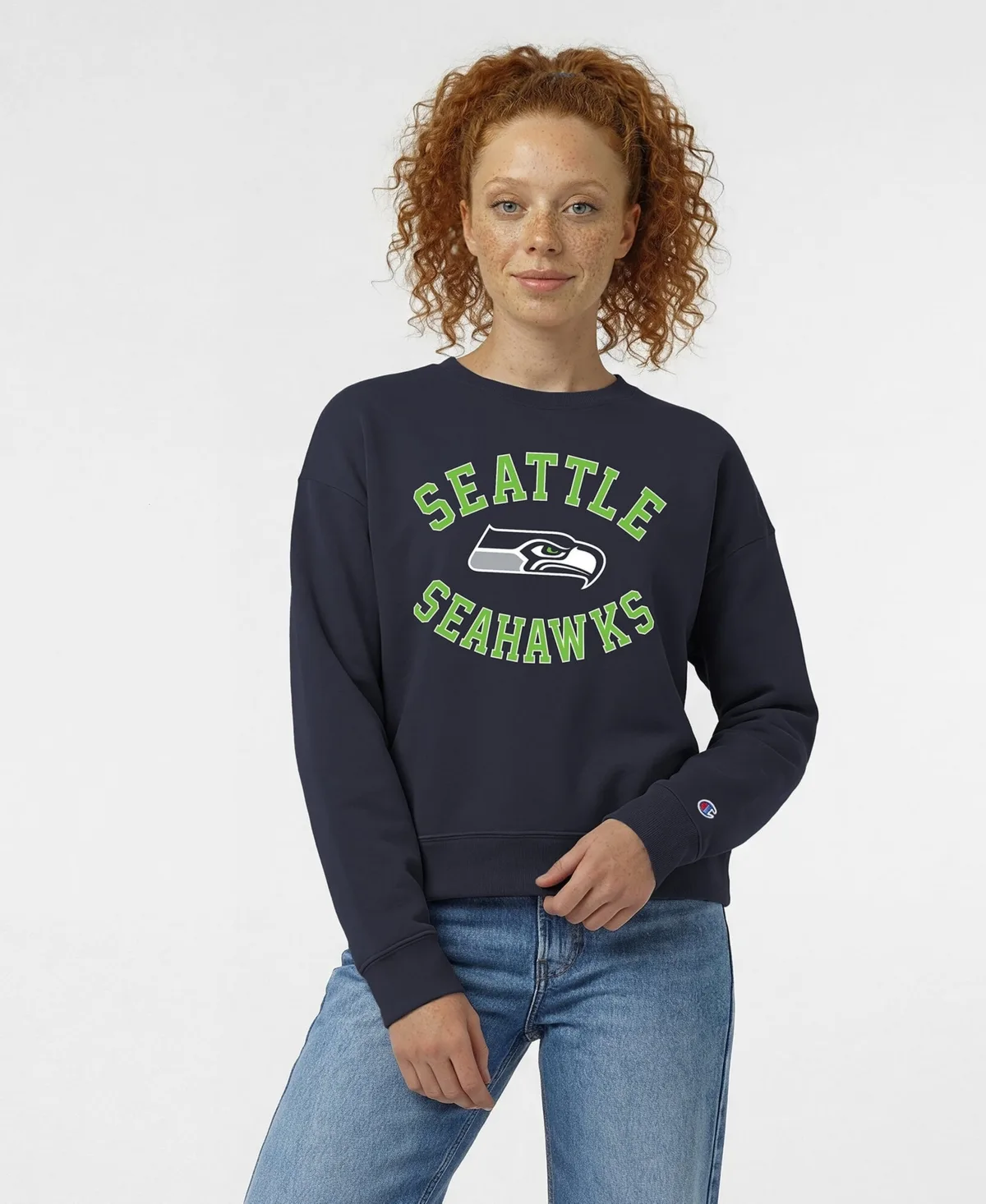 Seattle Seahawks Heart Soul Powerblend Sweatshirt by Champion