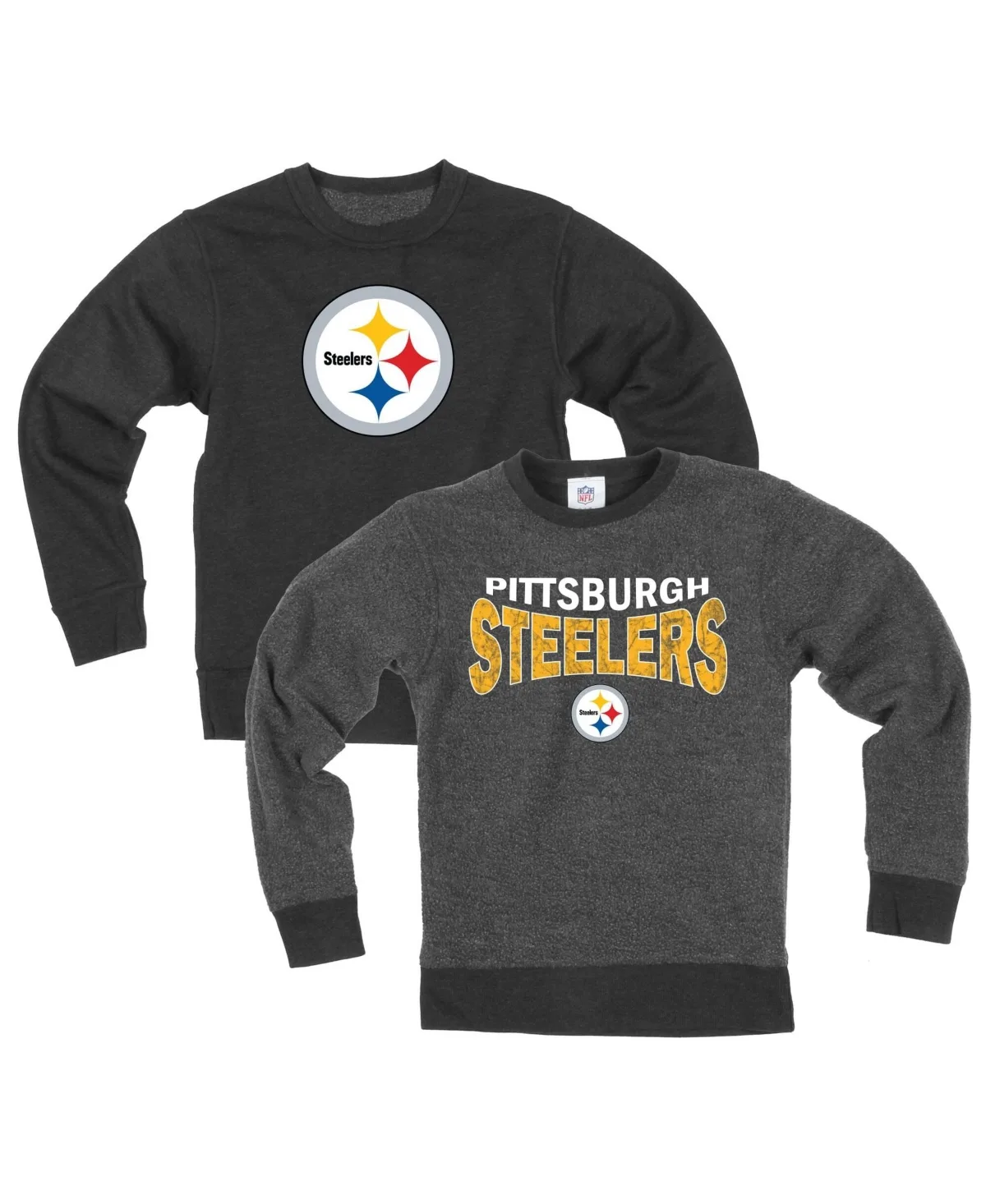 Pittsburgh Steelers Reversible Fleece Sweatshirt by Wes & Willy
