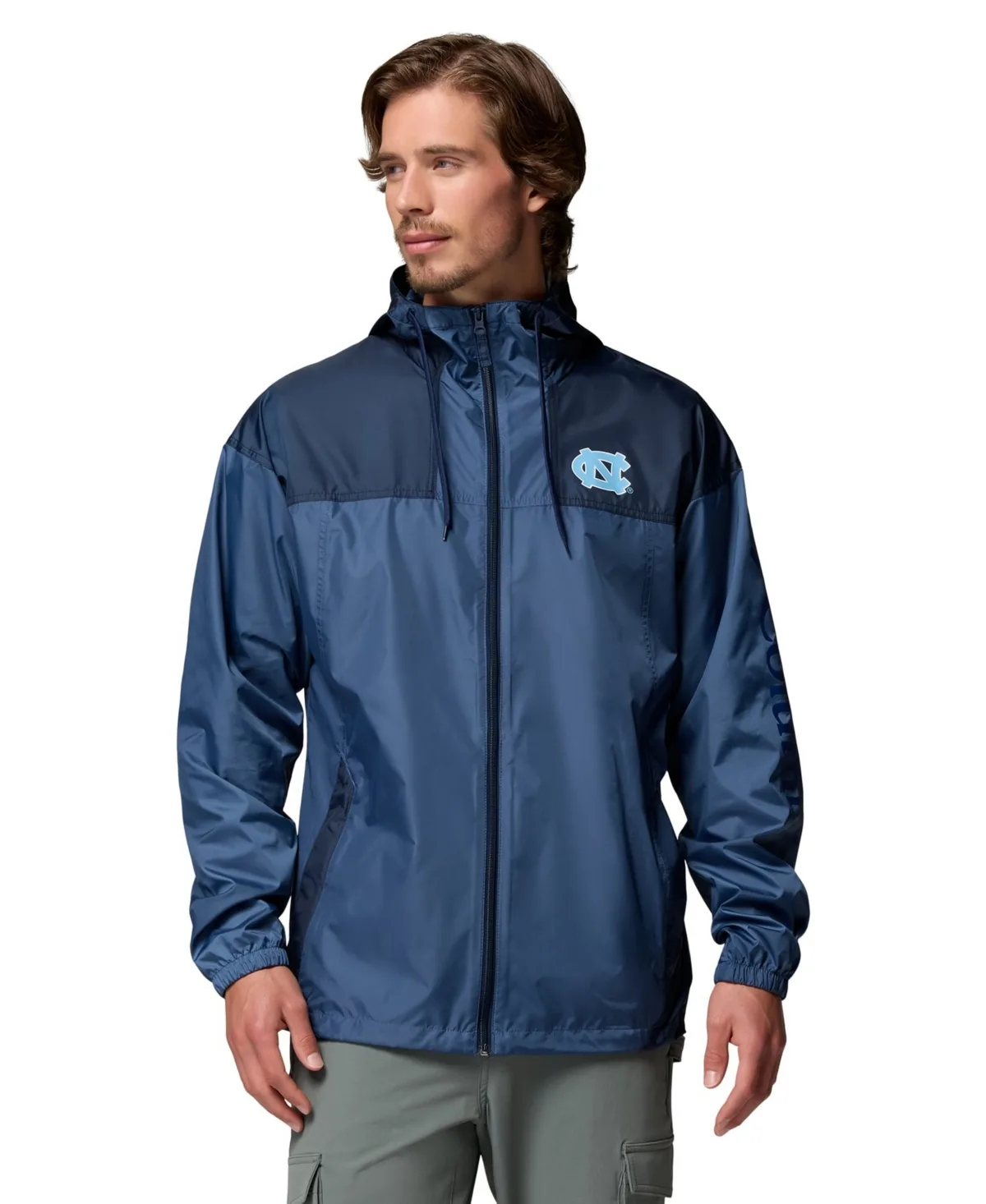 North Carolina Tar Heels Flash Challenger II Full-Zip Hooded Windbreaker by Columbia