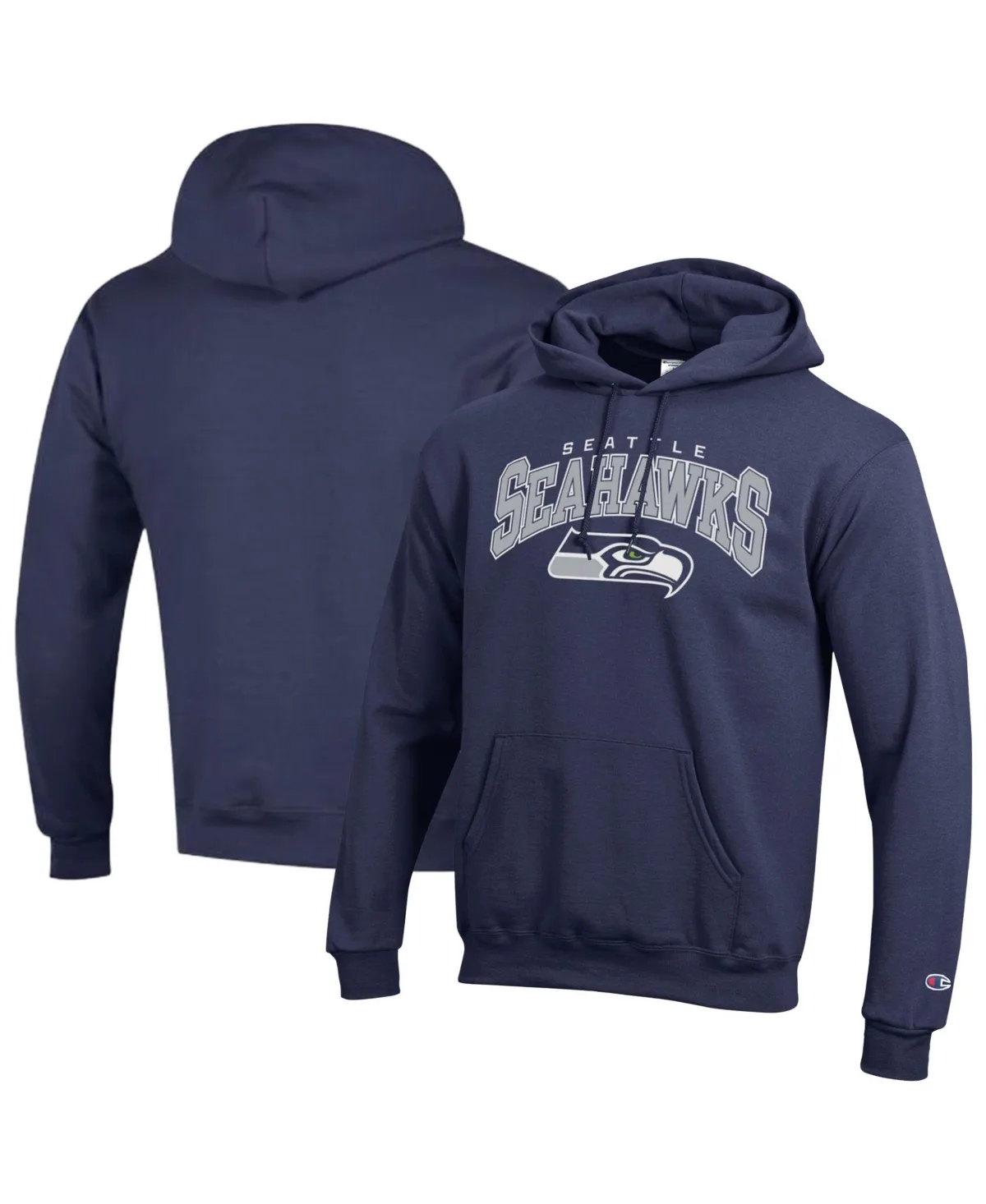 Seattle Seahawks Arch Logo Fleece Midweight Hoodie by Champion