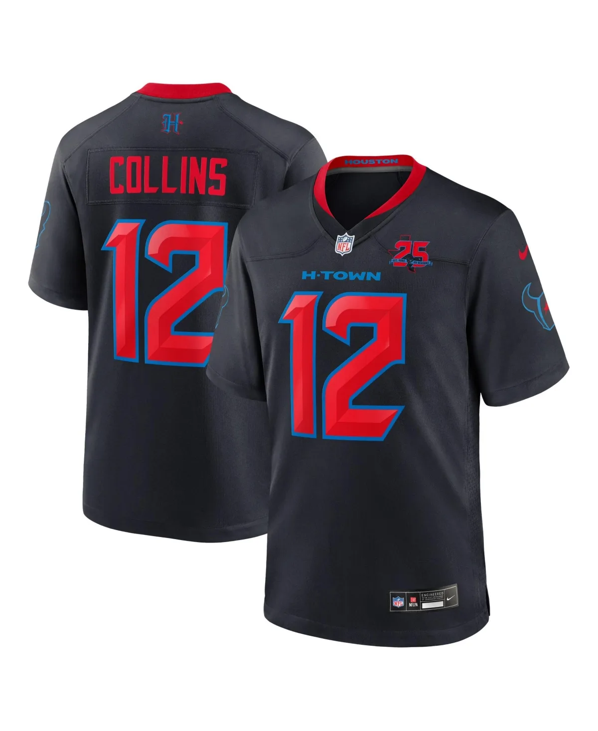 Nico Collins Houston Texans Alternate 2 25th Season Game Jersey by Nike