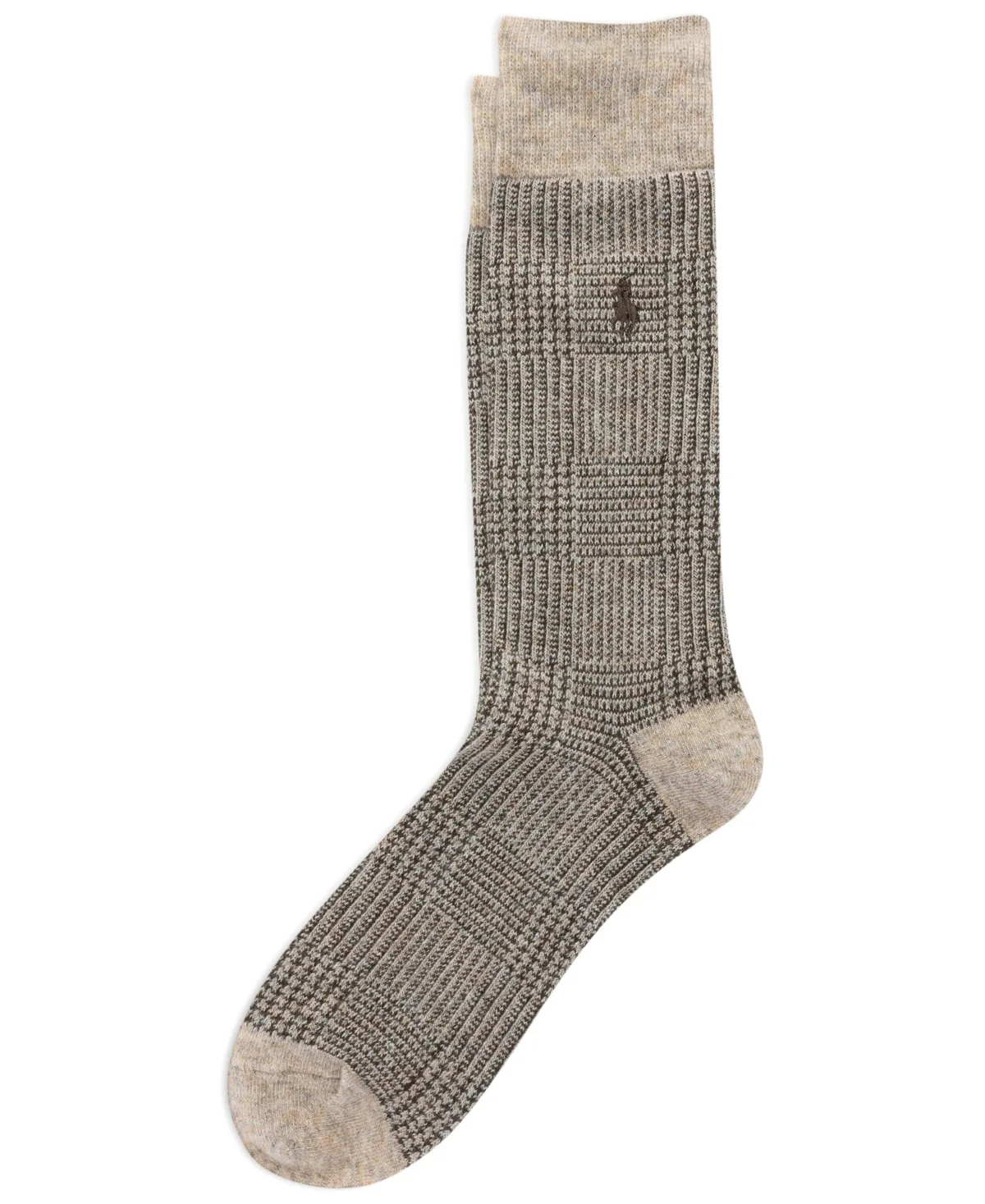Glen Plaid Crew Wool-Blend Trouser Socks by Polo Ralph Lauren