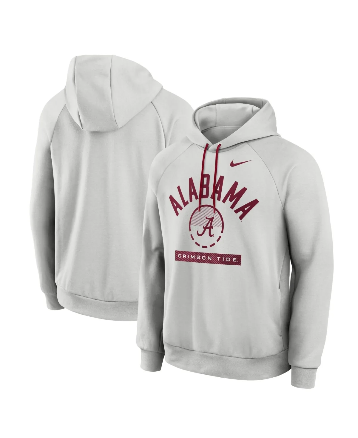 Alabama Crimson Tide Courtside Practice Dri-Fit Raglan Fleece Hoodie